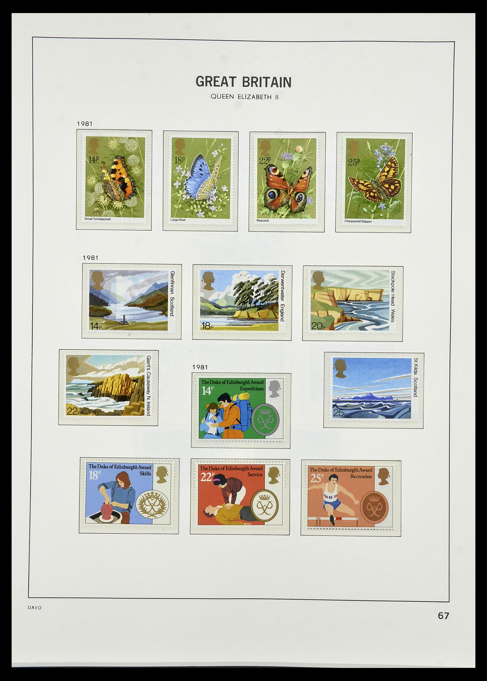 34419 112 - Stamp Collection 34419 Great Britain 1841-1985.