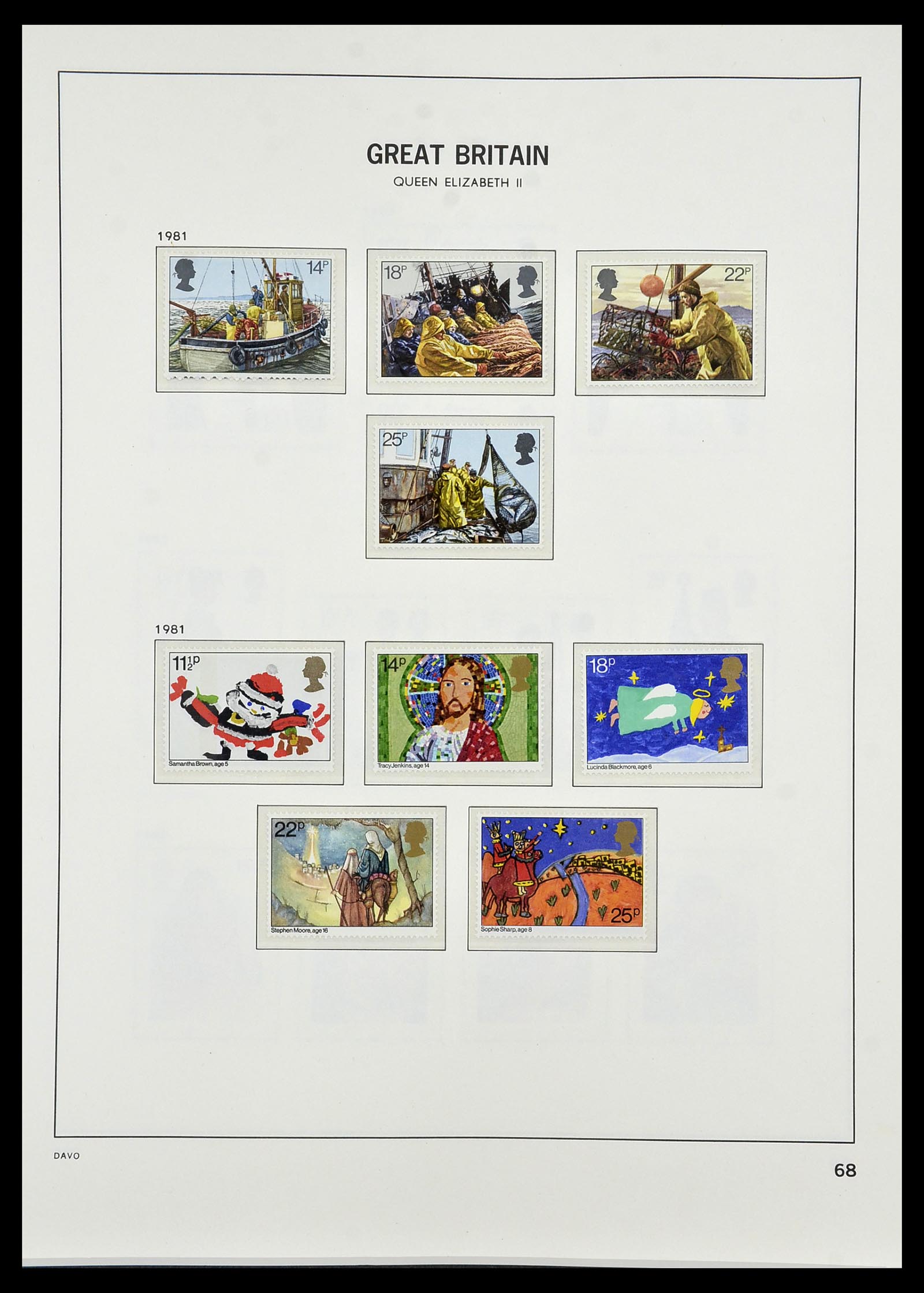 34419 113 - Postzegelverzameling 34419 Engeland 1841-1985.
