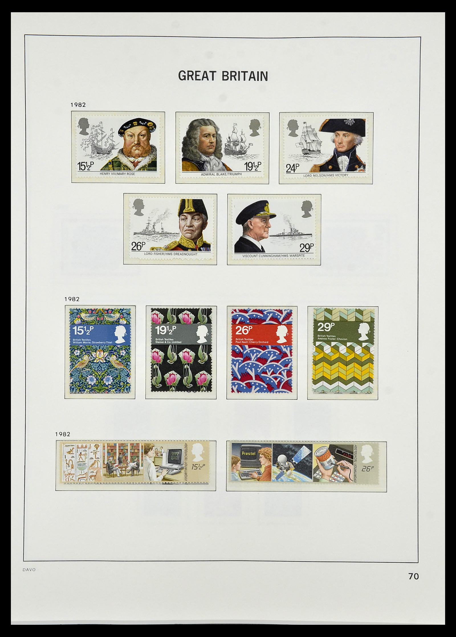 34419 115 - Stamp Collection 34419 Great Britain 1841-1985.