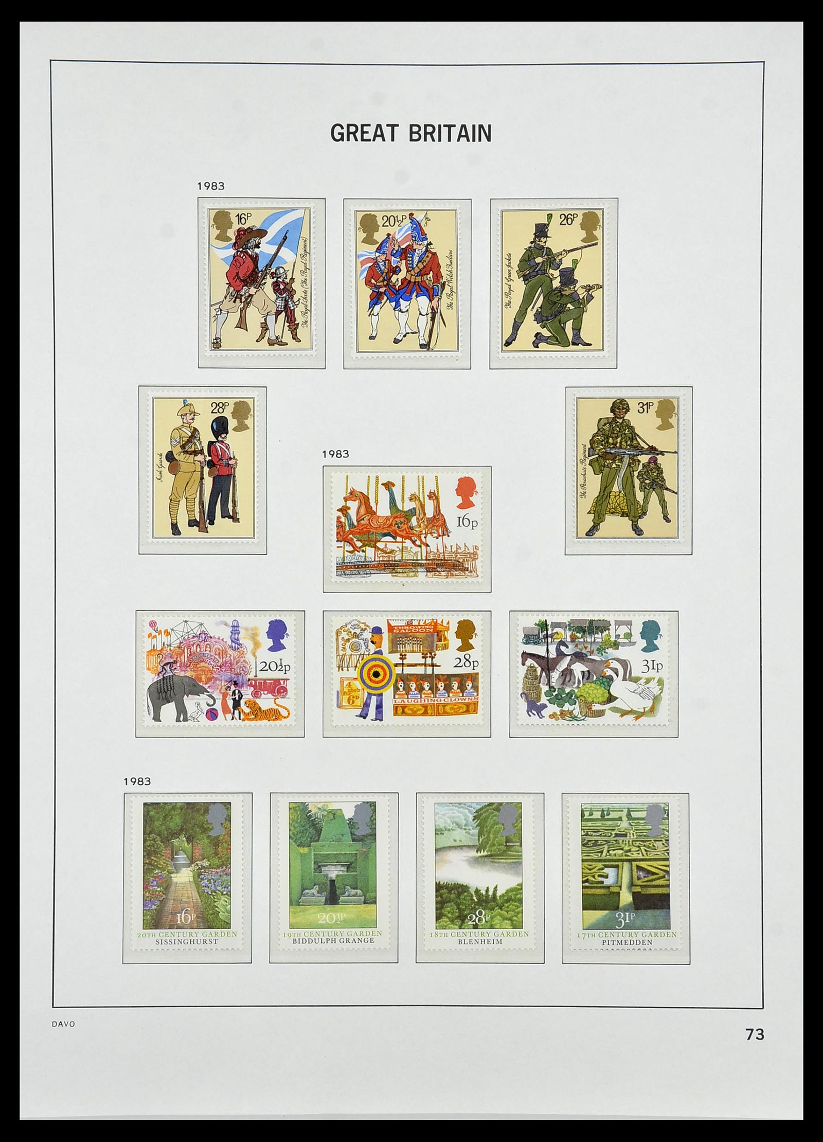 34419 118 - Stamp Collection 34419 Great Britain 1841-1985.