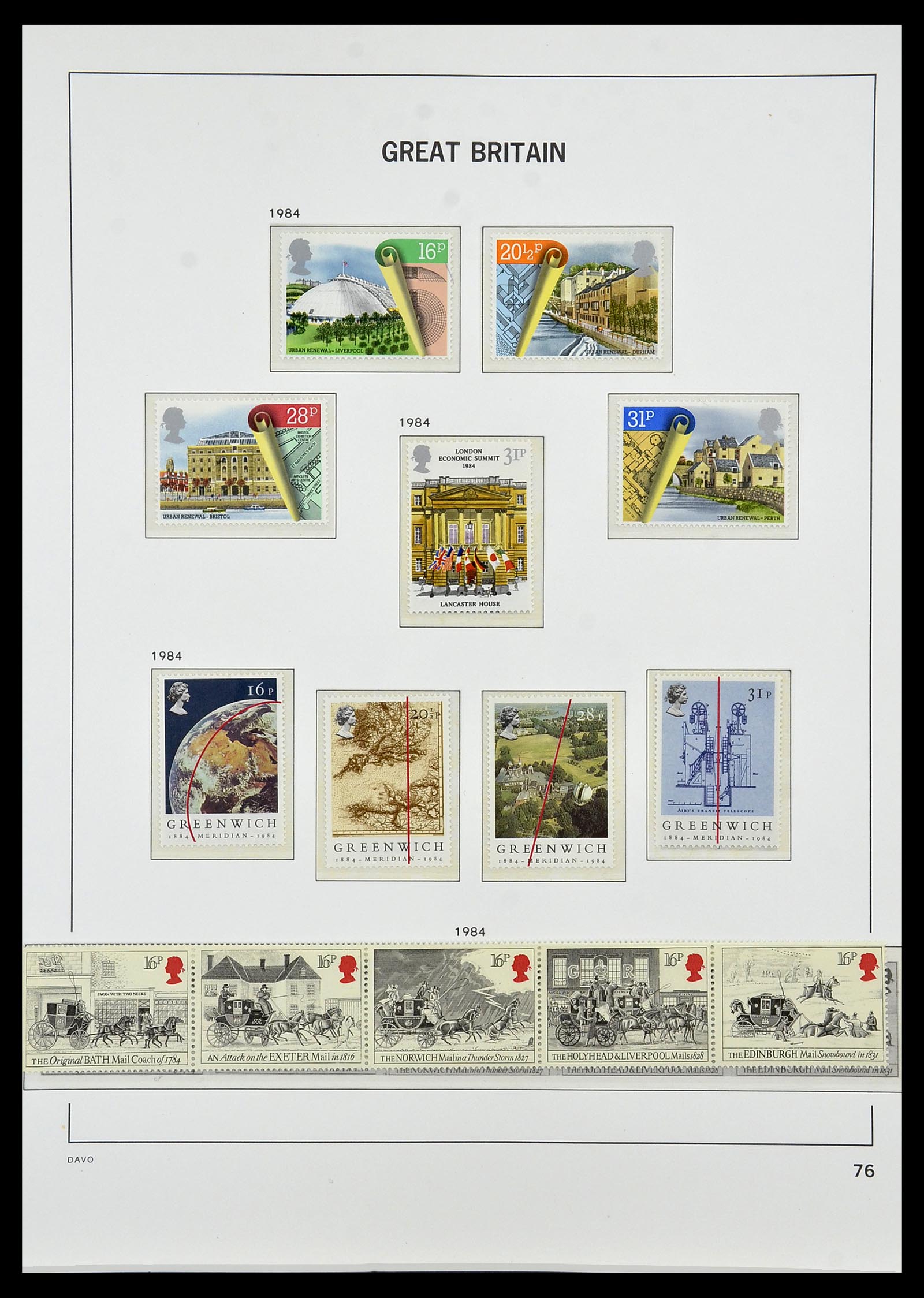 34419 121 - Postzegelverzameling 34419 Engeland 1841-1985.