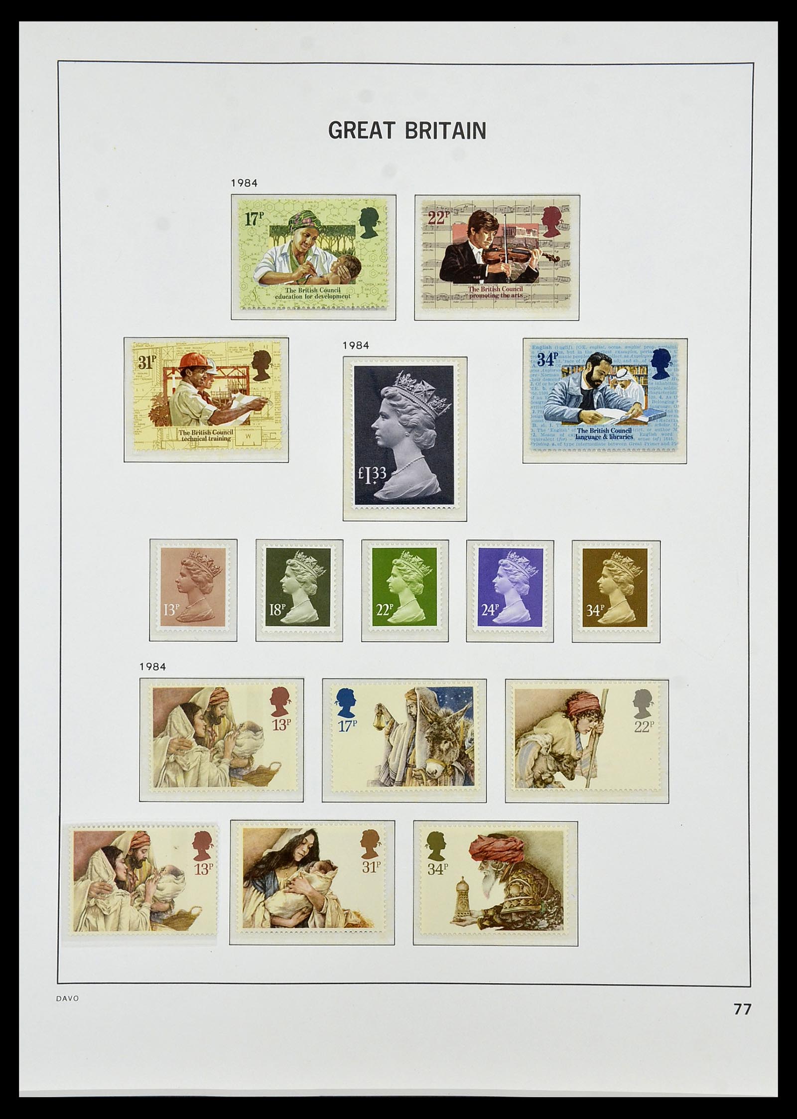34419 122 - Stamp Collection 34419 Great Britain 1841-1985.