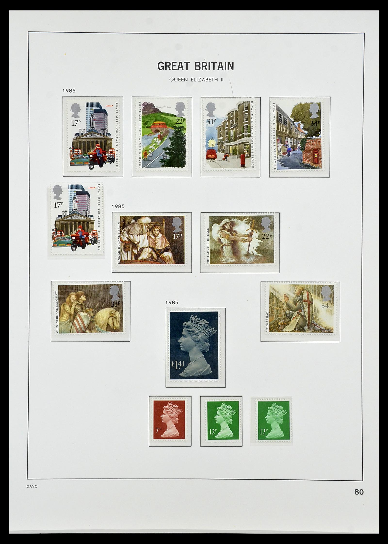 34419 125 - Postzegelverzameling 34419 Engeland 1841-1985.