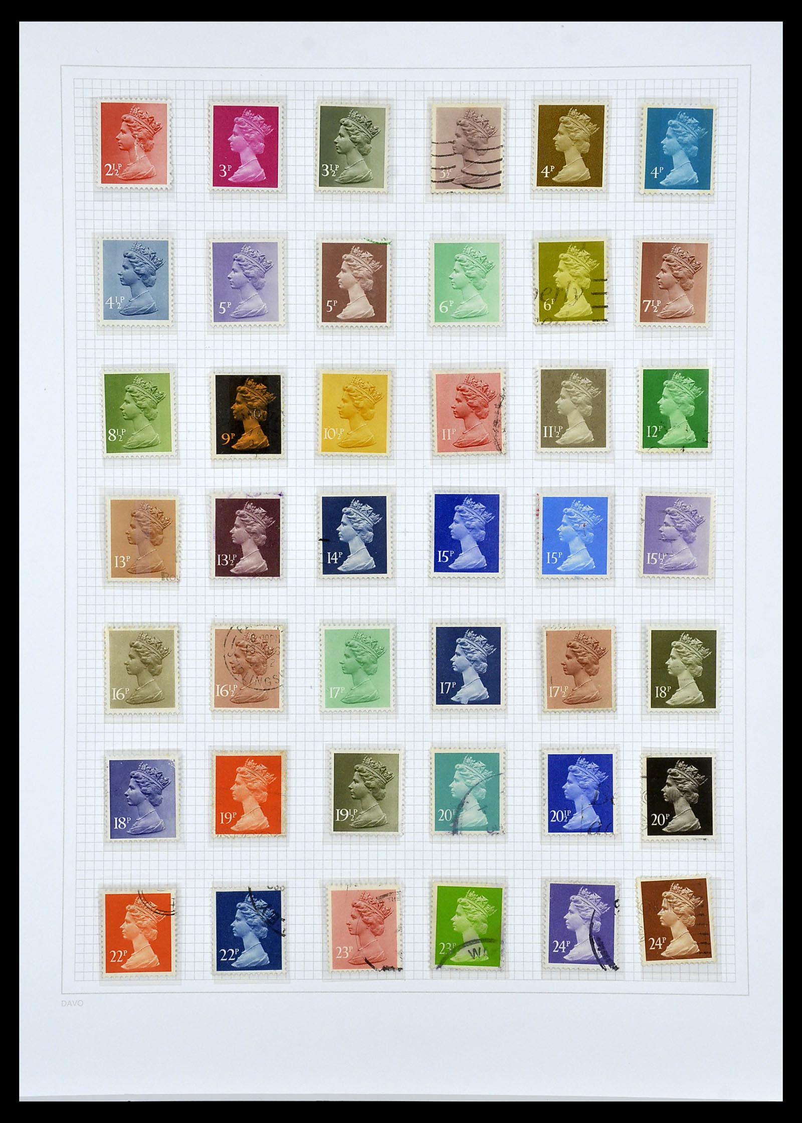 34419 127 - Postzegelverzameling 34419 Engeland 1841-1985.