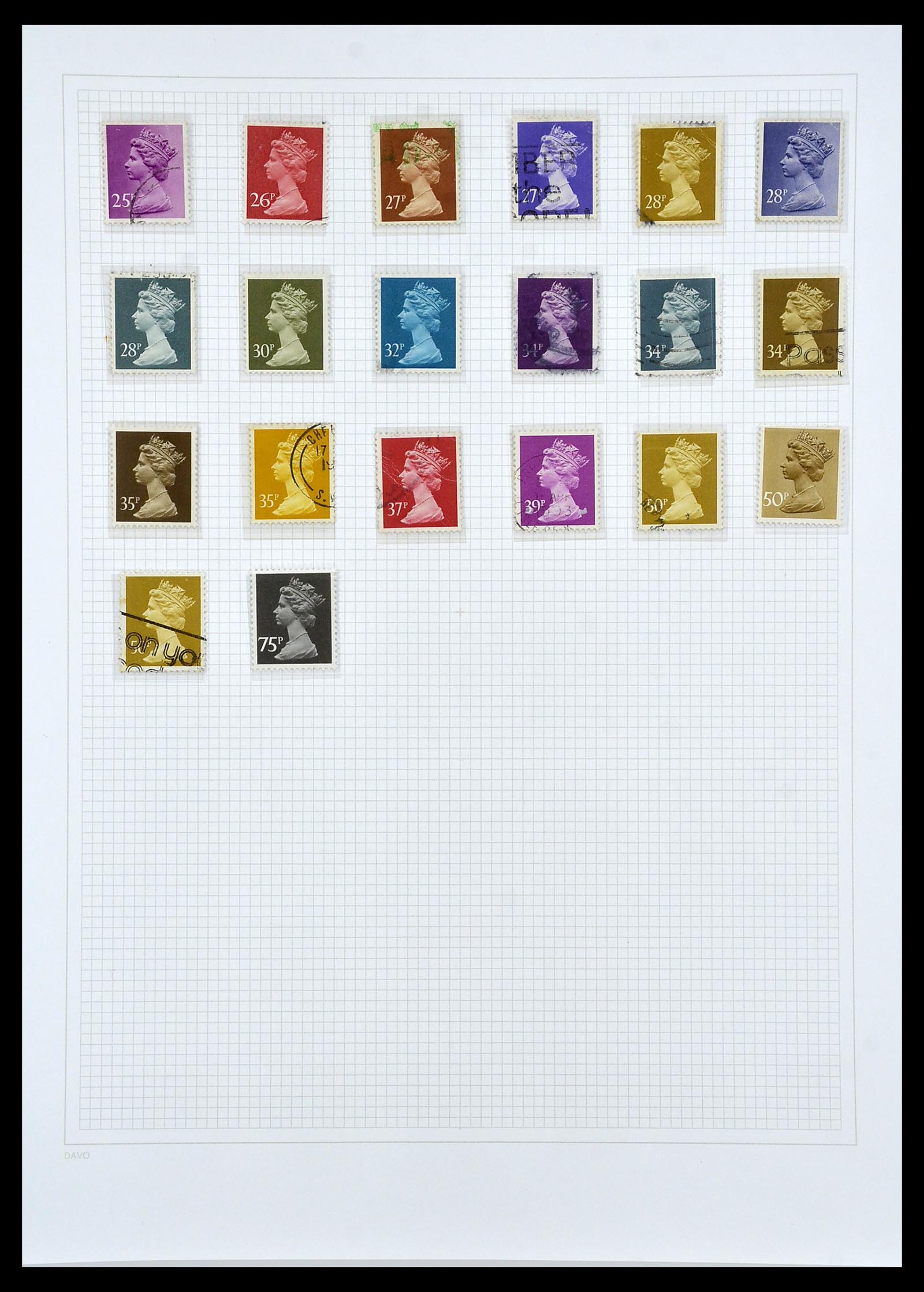 34419 128 - Postzegelverzameling 34419 Engeland 1841-1985.