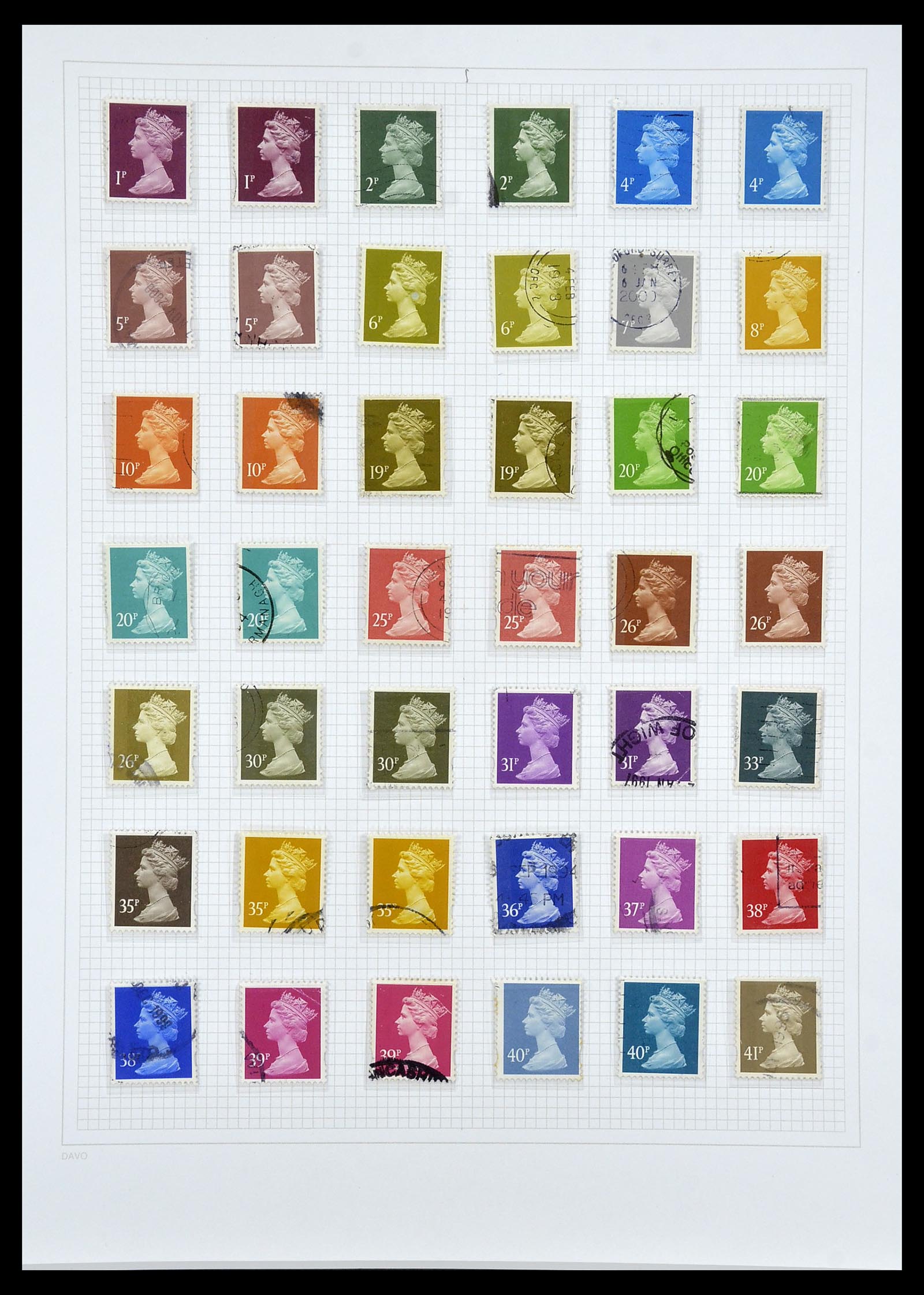 34419 131 - Postzegelverzameling 34419 Engeland 1841-1985.