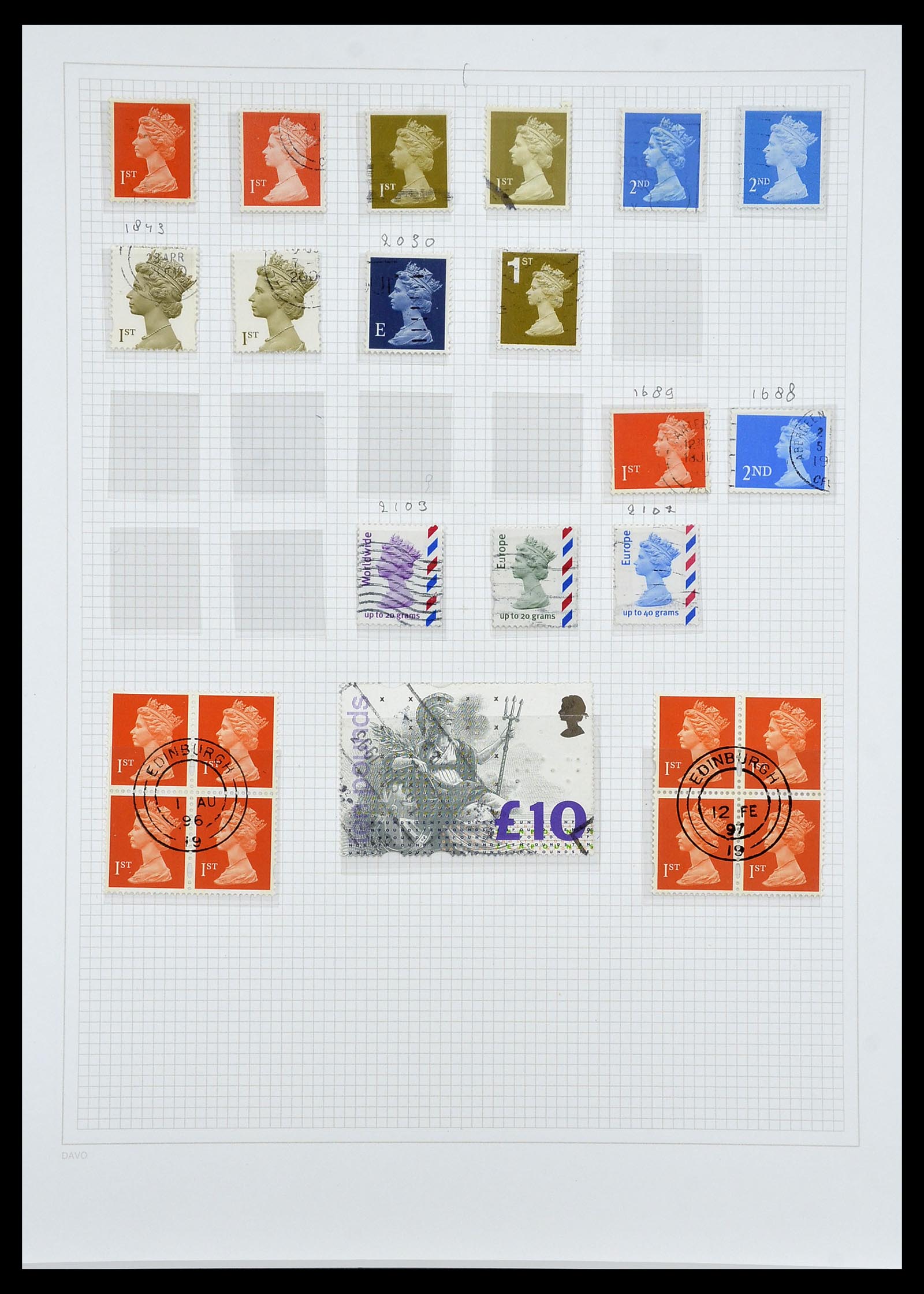 34419 133 - Postzegelverzameling 34419 Engeland 1841-1985.