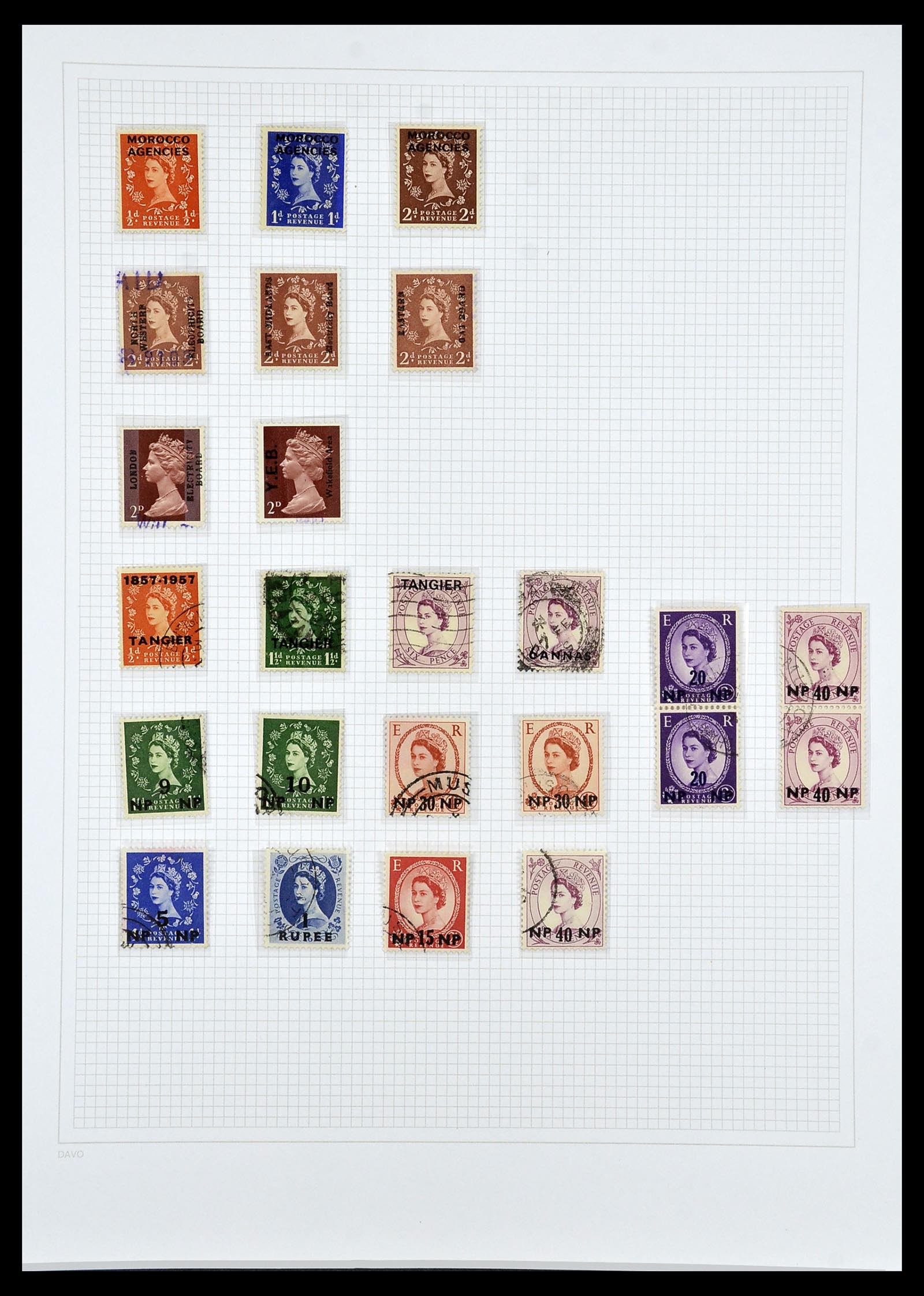 34419 136 - Postzegelverzameling 34419 Engeland 1841-1985.