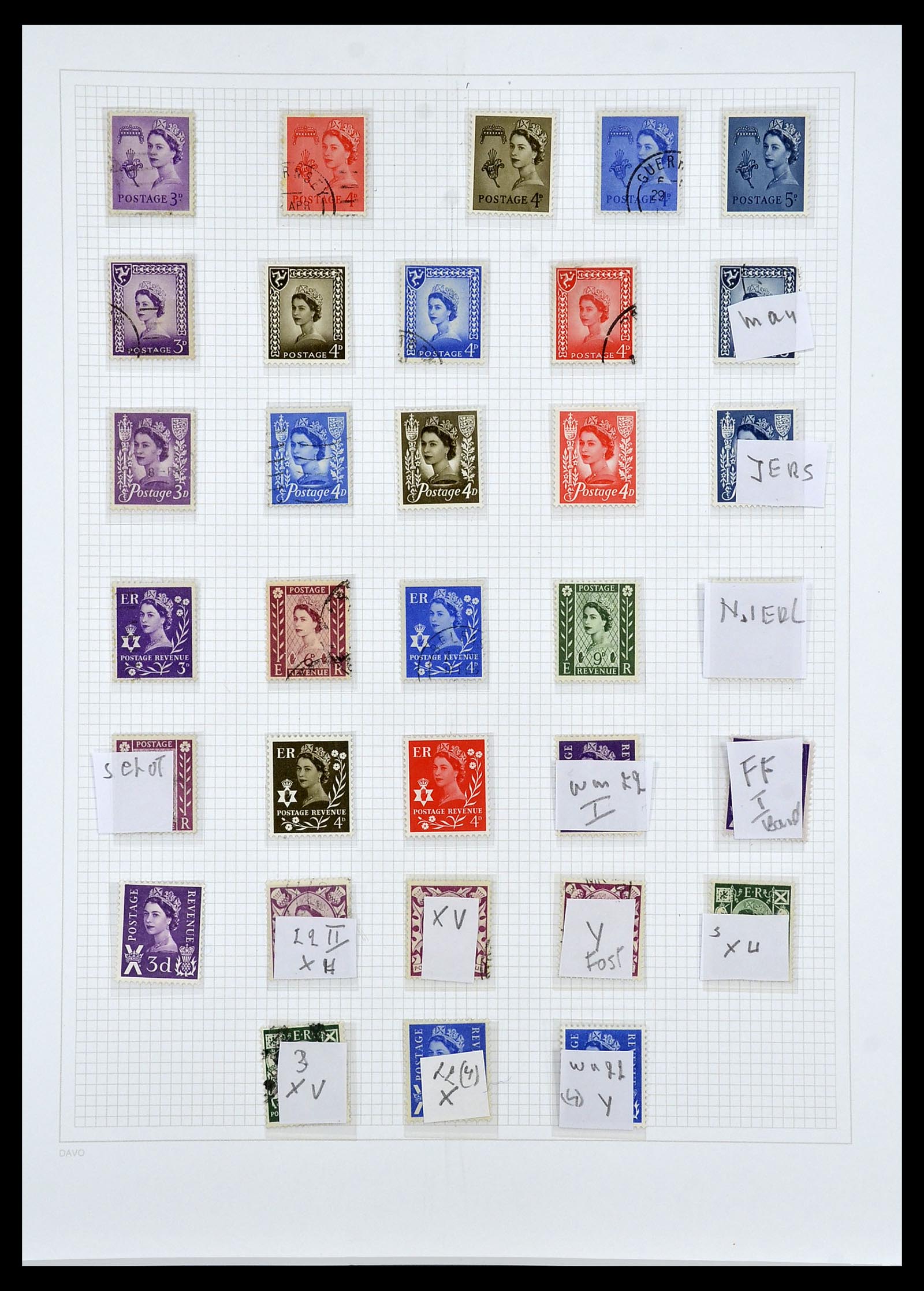 34419 144 - Stamp Collection 34419 Great Britain 1841-1985.