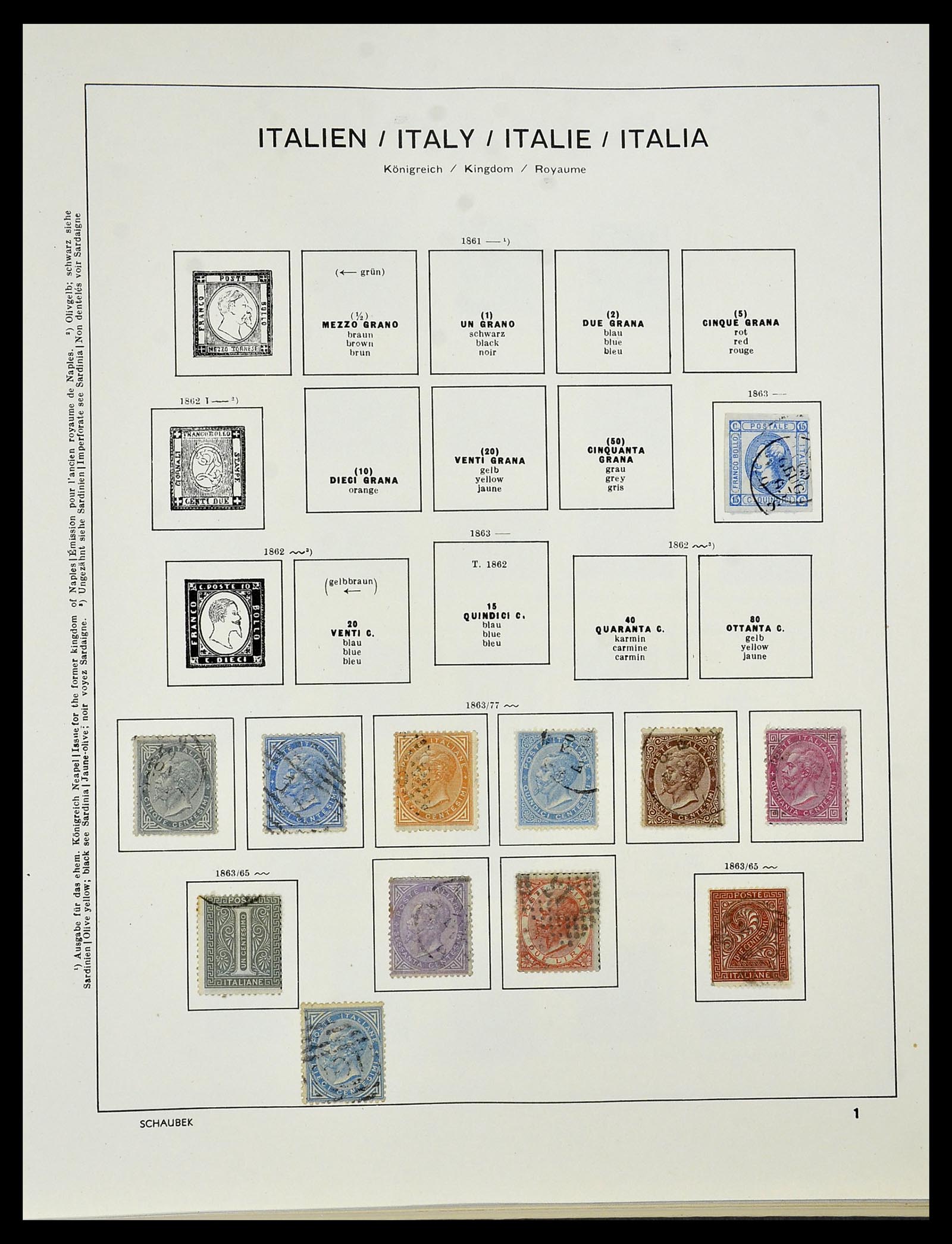 34420 003 - Stamp Collection 34420 Italy 1863-2001.