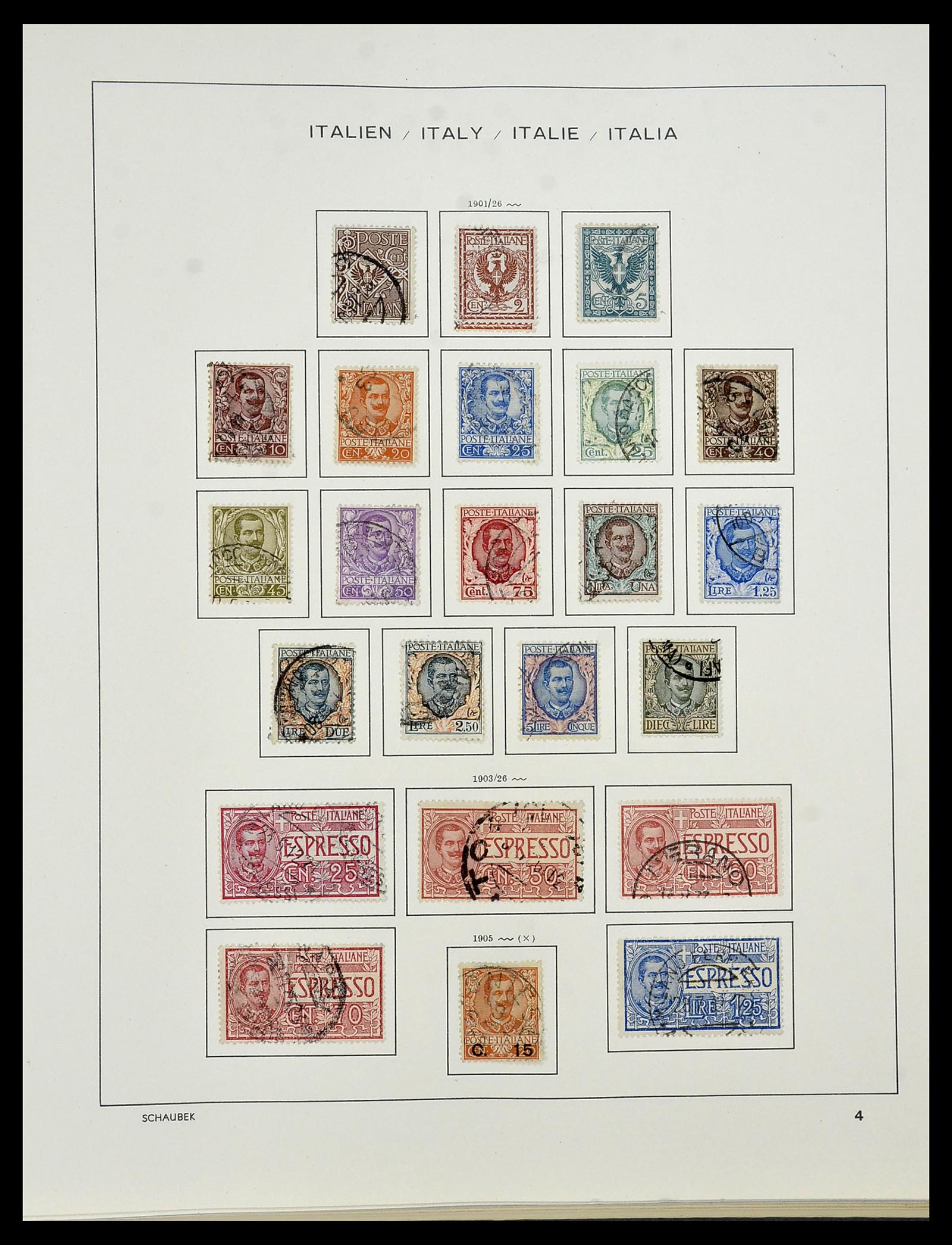 34420 005 - Postzegelverzameling 34420 Italië 1863-2001.