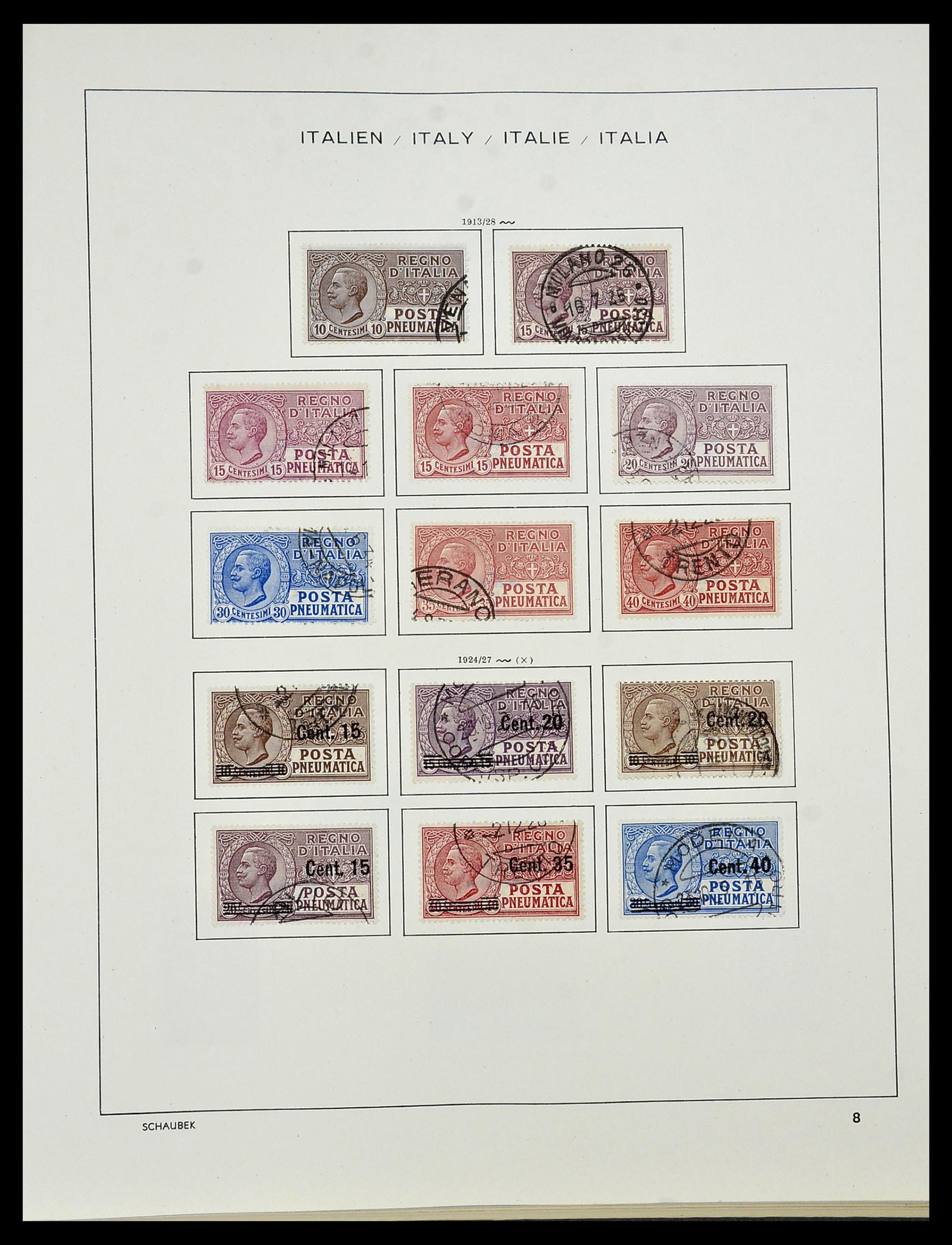 34420 010 - Postzegelverzameling 34420 Italië 1863-2001.