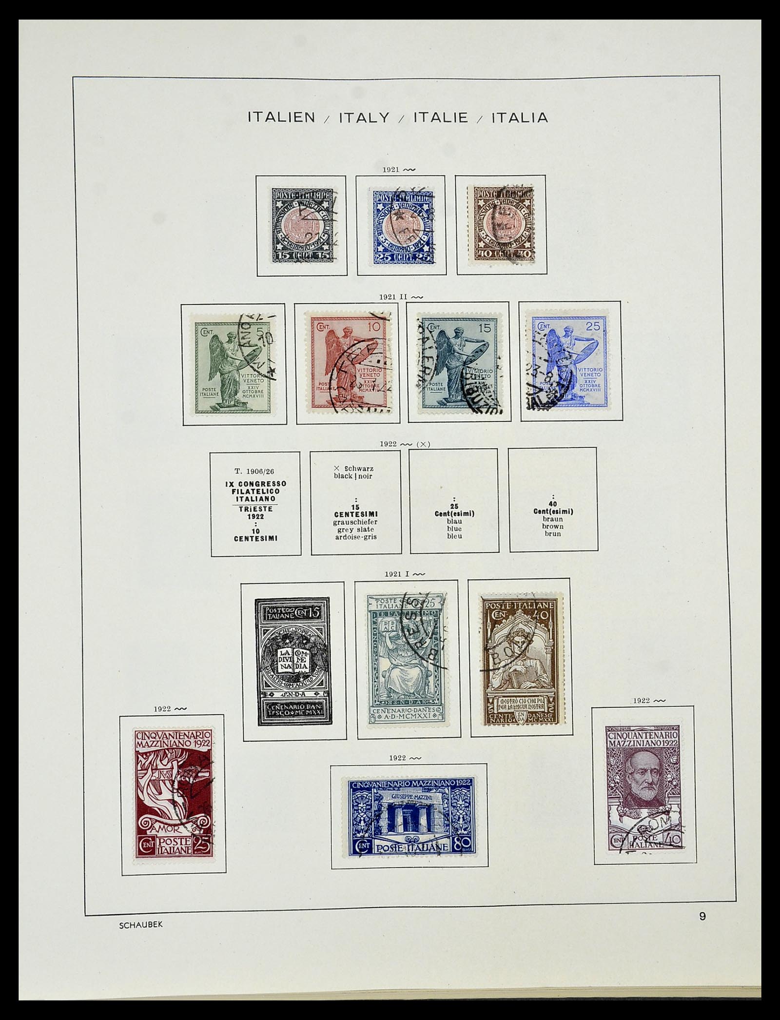 34420 011 - Postzegelverzameling 34420 Italië 1863-2001.