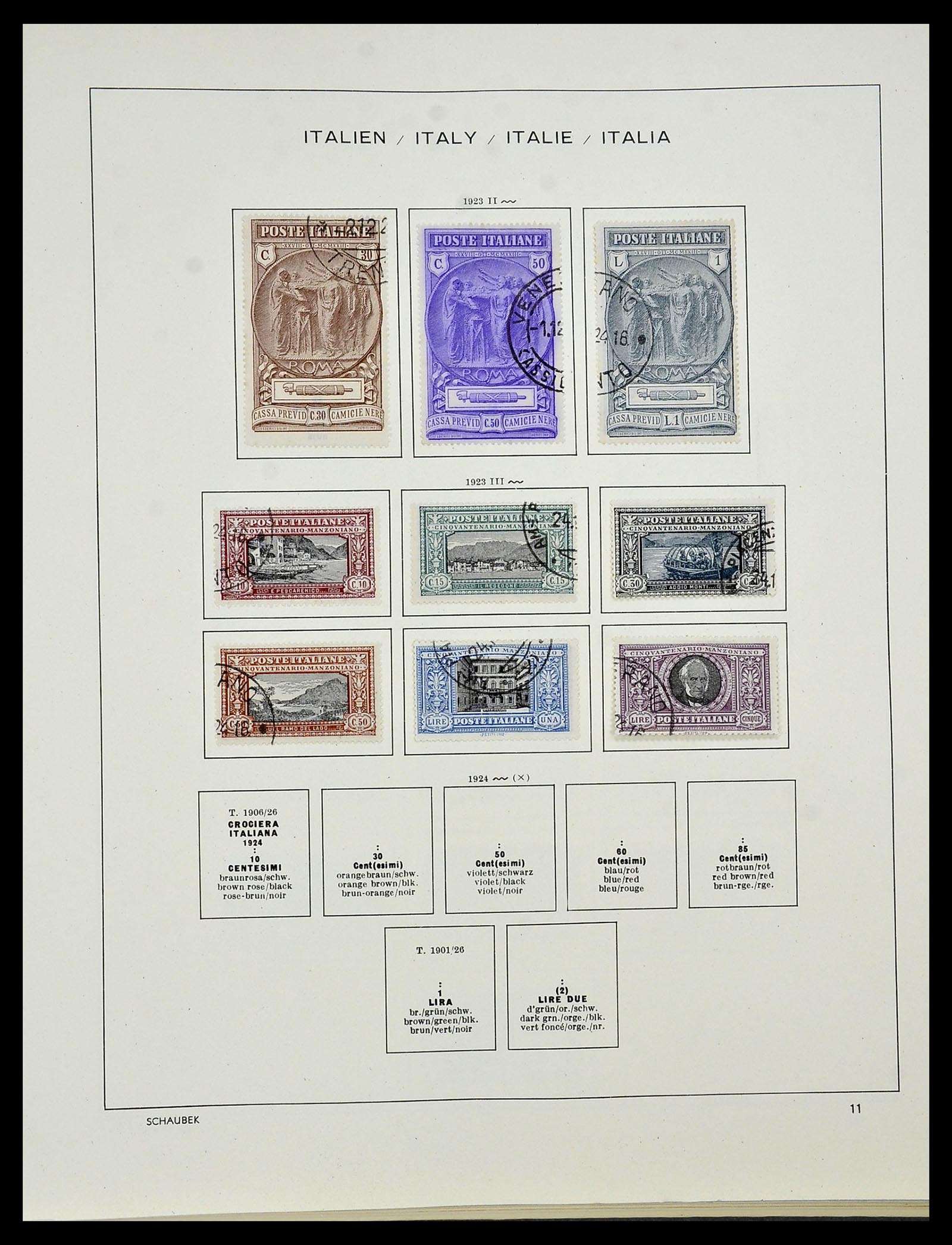 34420 013 - Postzegelverzameling 34420 Italië 1863-2001.