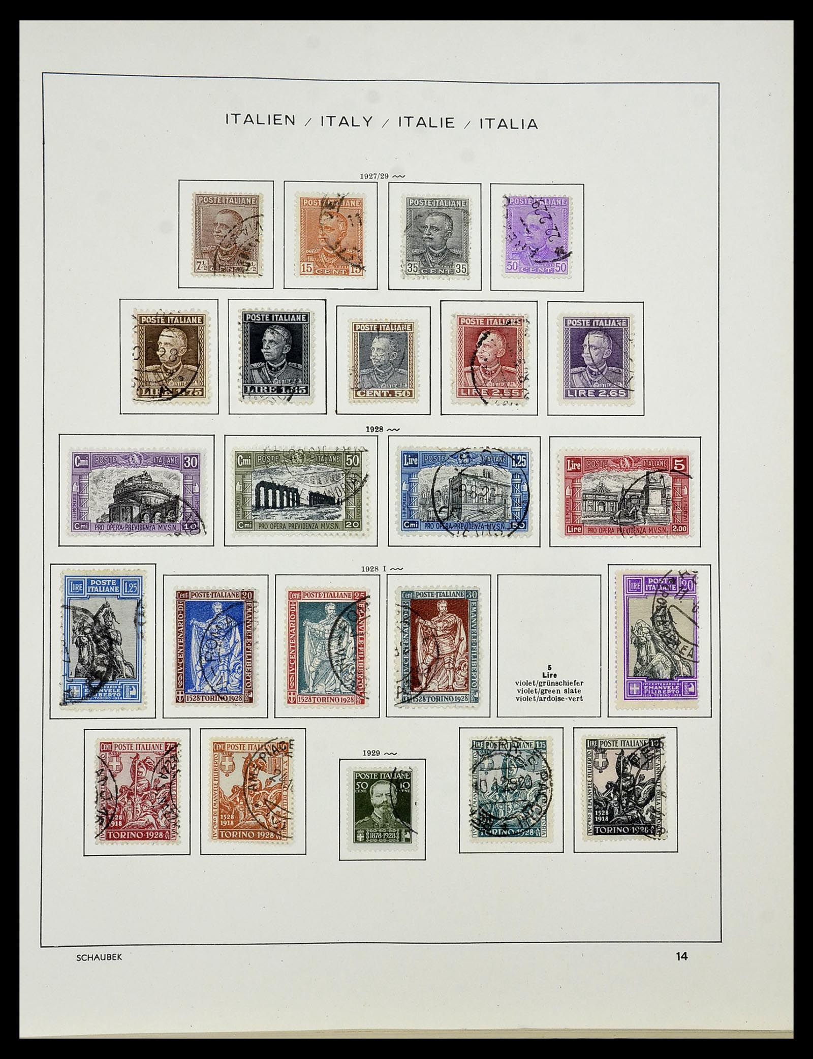 34420 016 - Postzegelverzameling 34420 Italië 1863-2001.