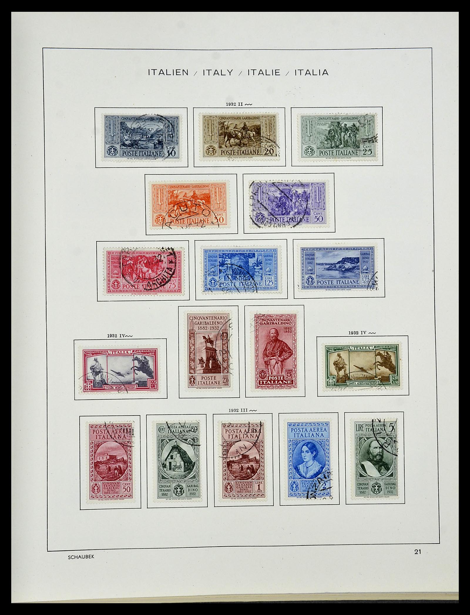 34420 024 - Postzegelverzameling 34420 Italië 1863-2001.