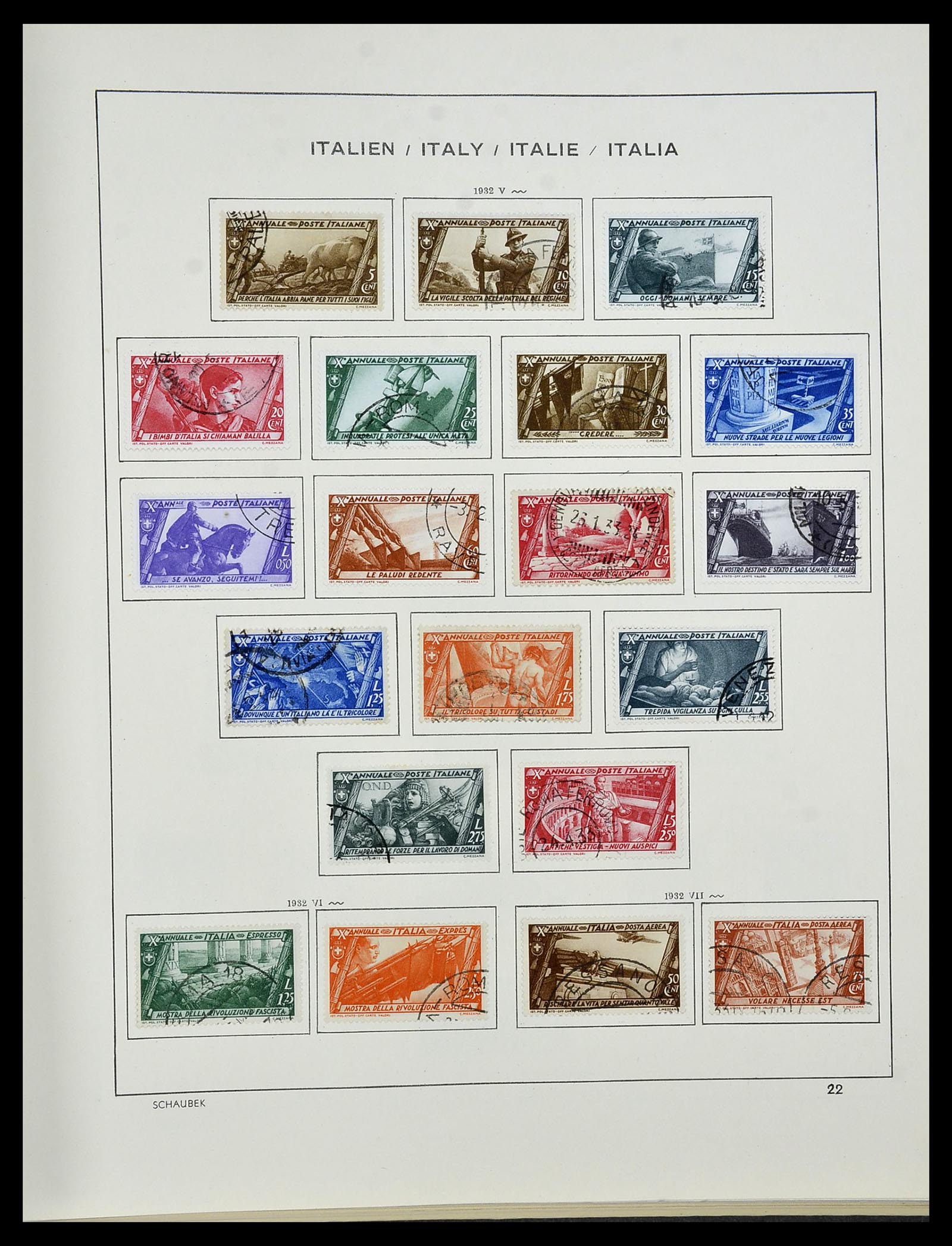 34420 025 - Postzegelverzameling 34420 Italië 1863-2001.