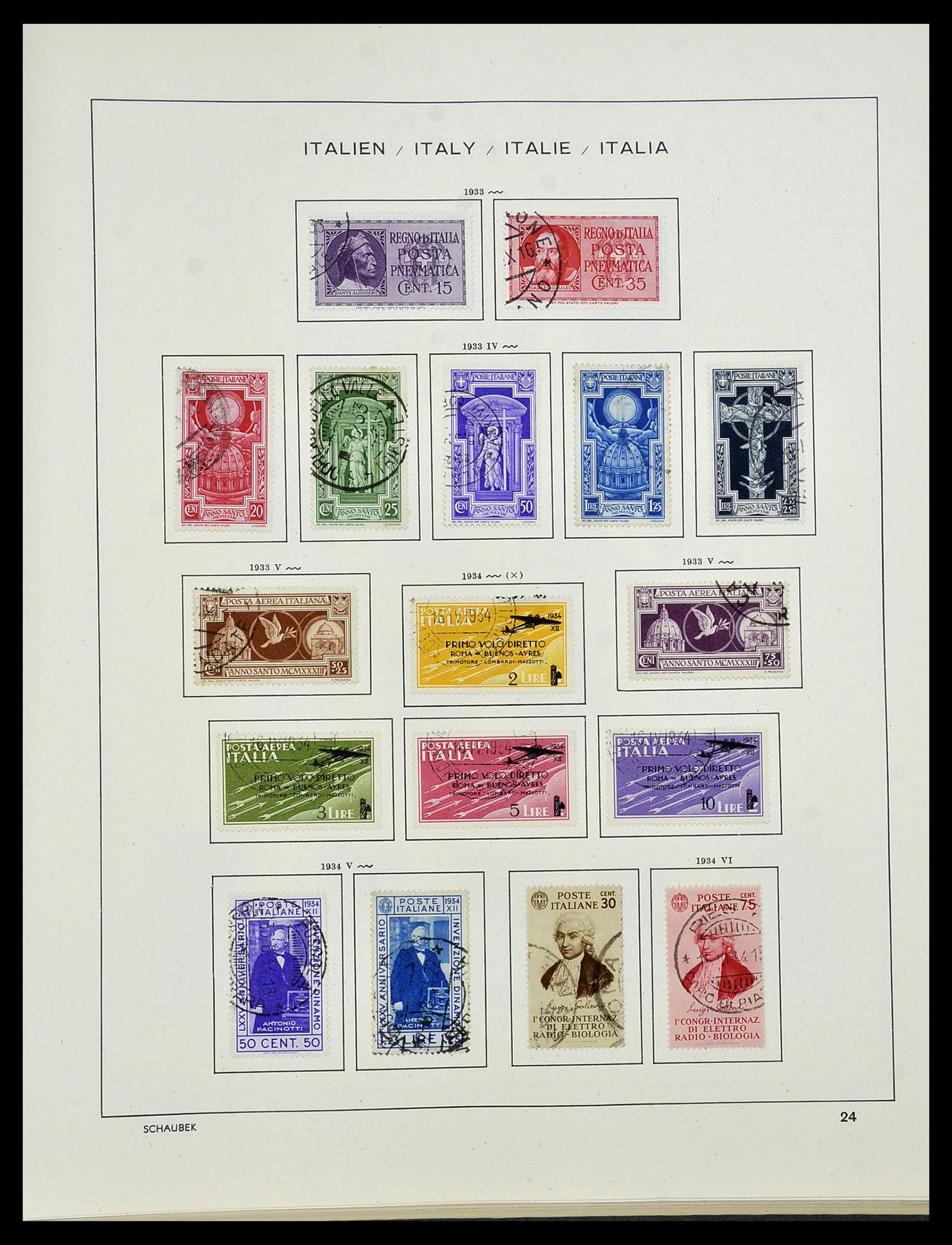 34420 027 - Postzegelverzameling 34420 Italië 1863-2001.