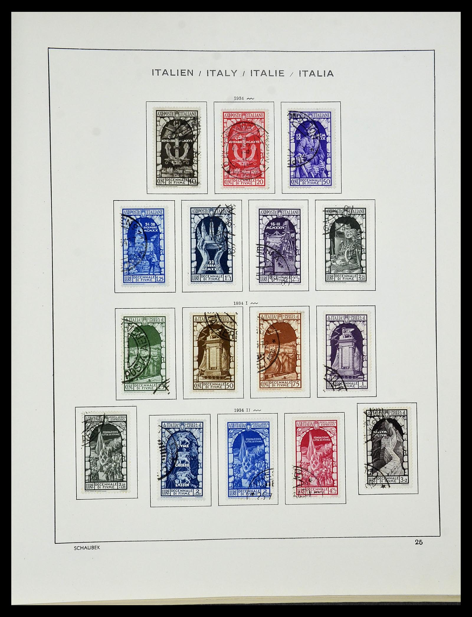 34420 028 - Postzegelverzameling 34420 Italië 1863-2001.