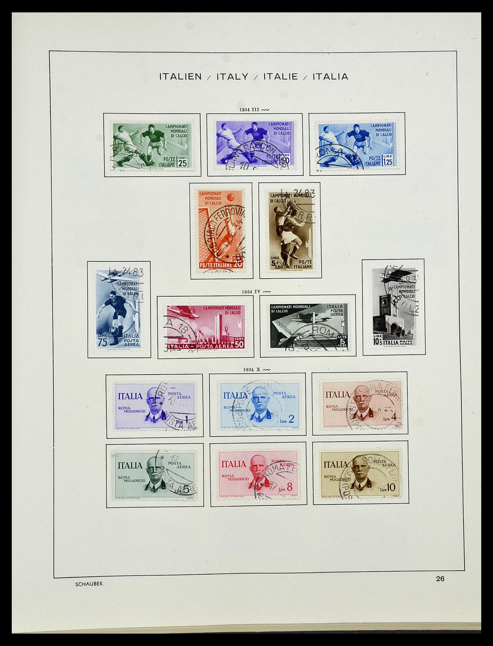 34420 029 - Postzegelverzameling 34420 Italië 1863-2001.