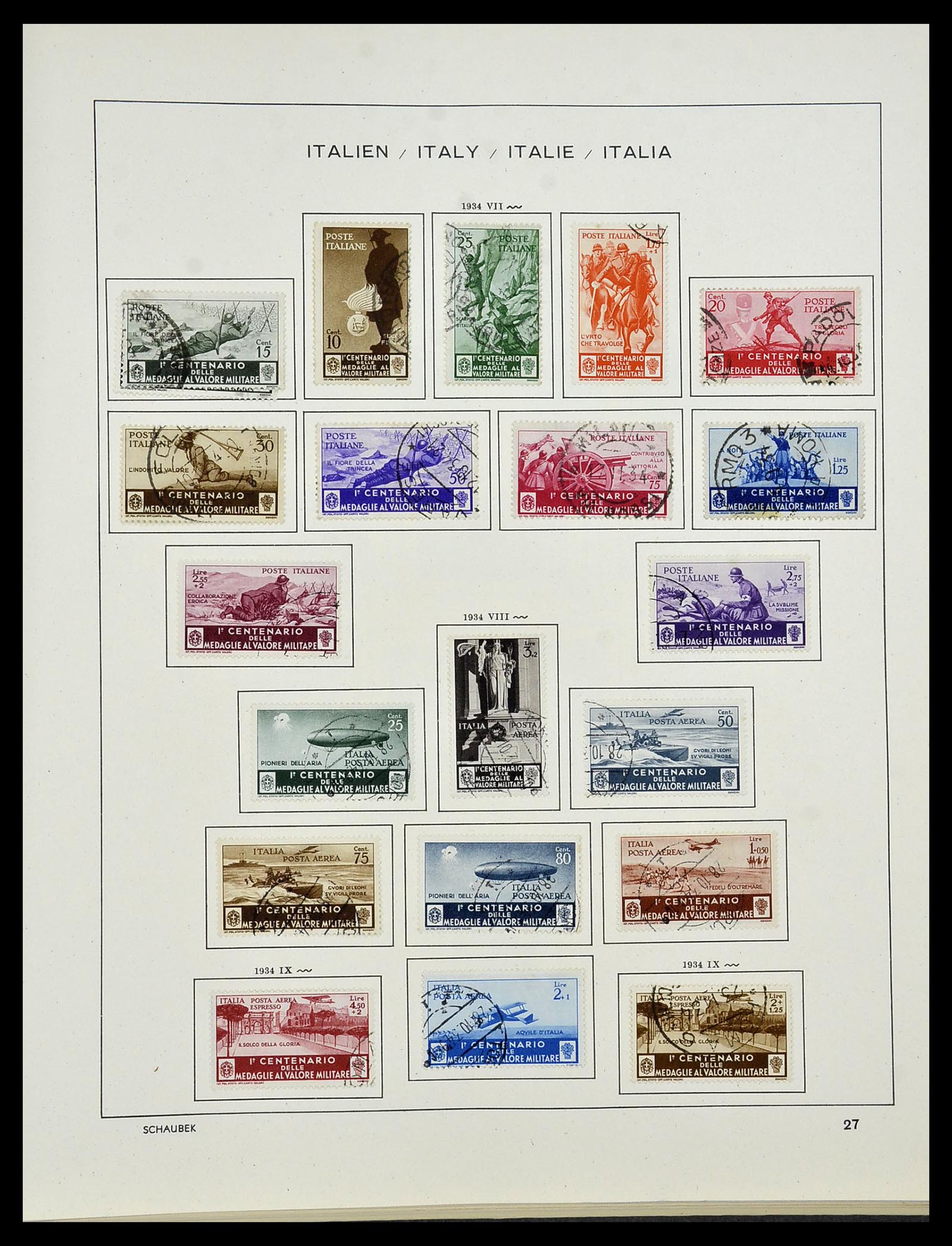 34420 030 - Postzegelverzameling 34420 Italië 1863-2001.