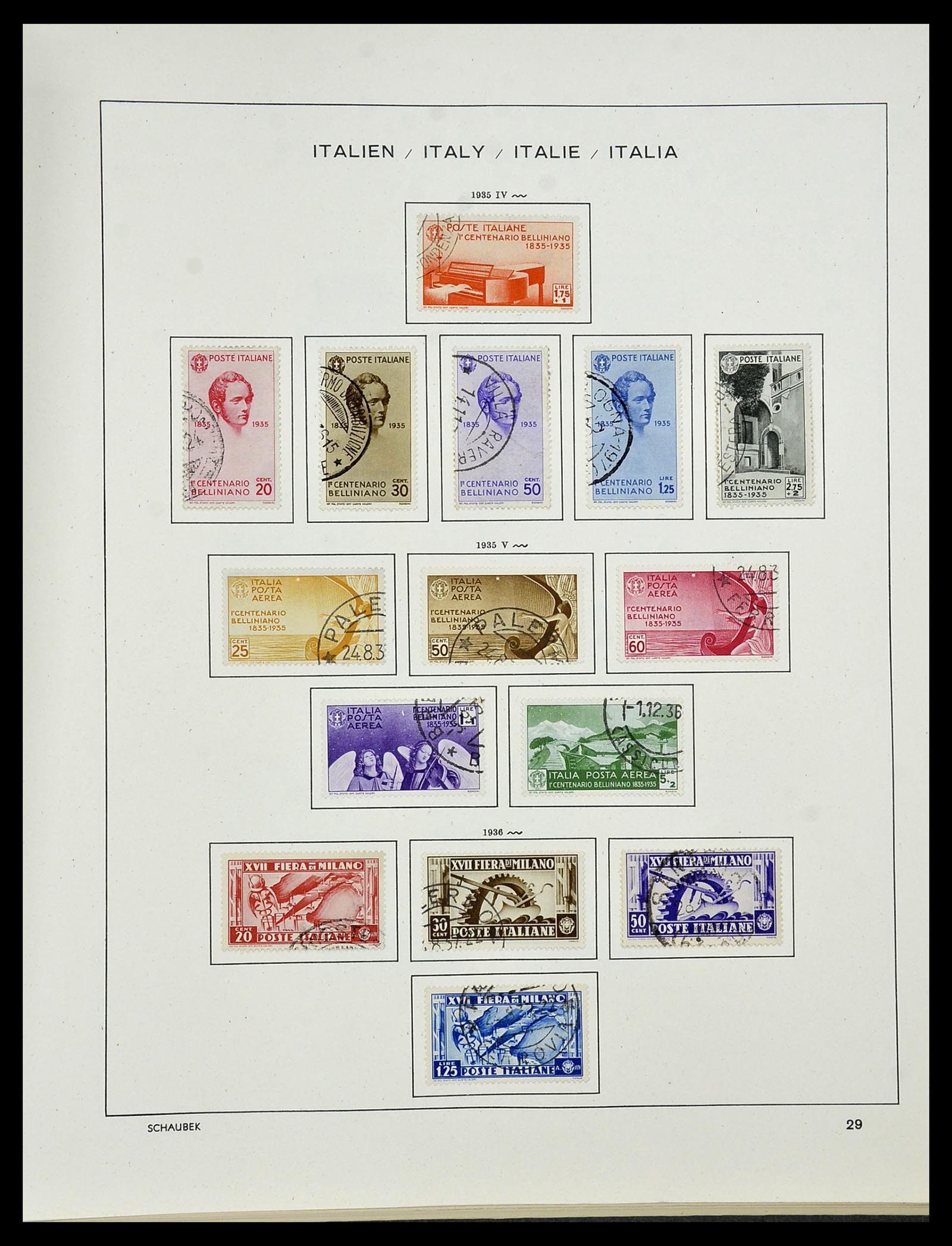34420 032 - Postzegelverzameling 34420 Italië 1863-2001.