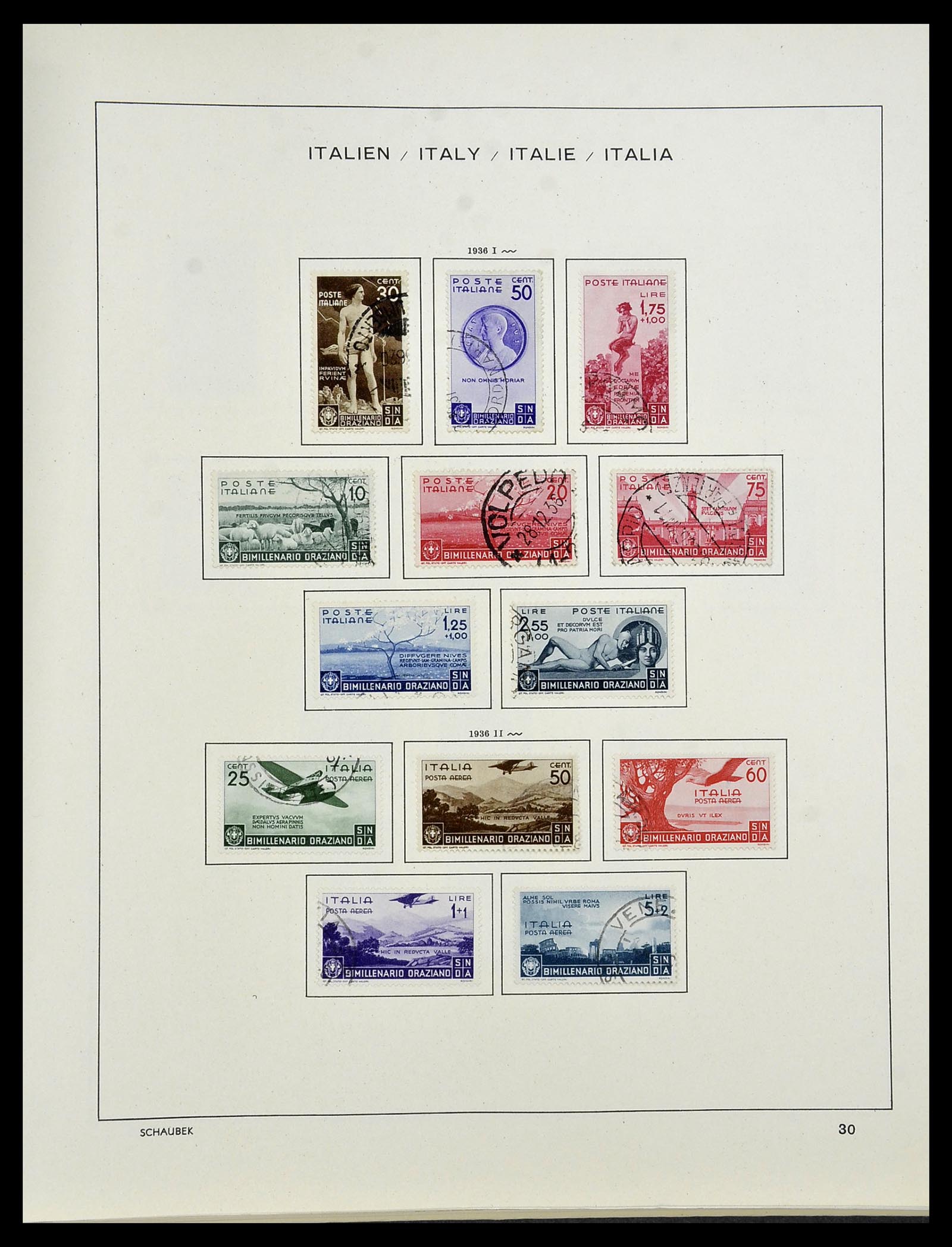34420 033 - Postzegelverzameling 34420 Italië 1863-2001.