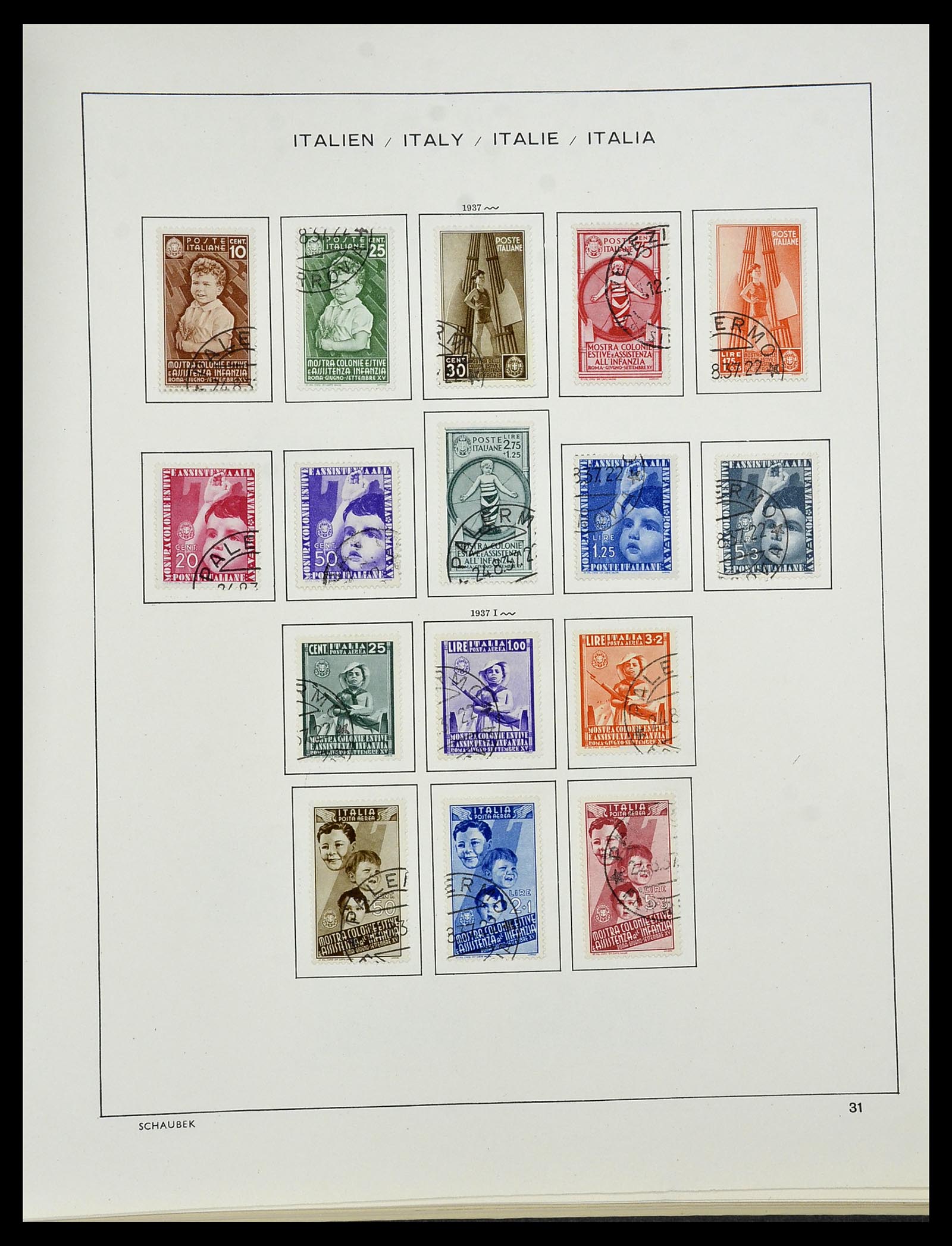 34420 034 - Stamp Collection 34420 Italy 1863-2001.