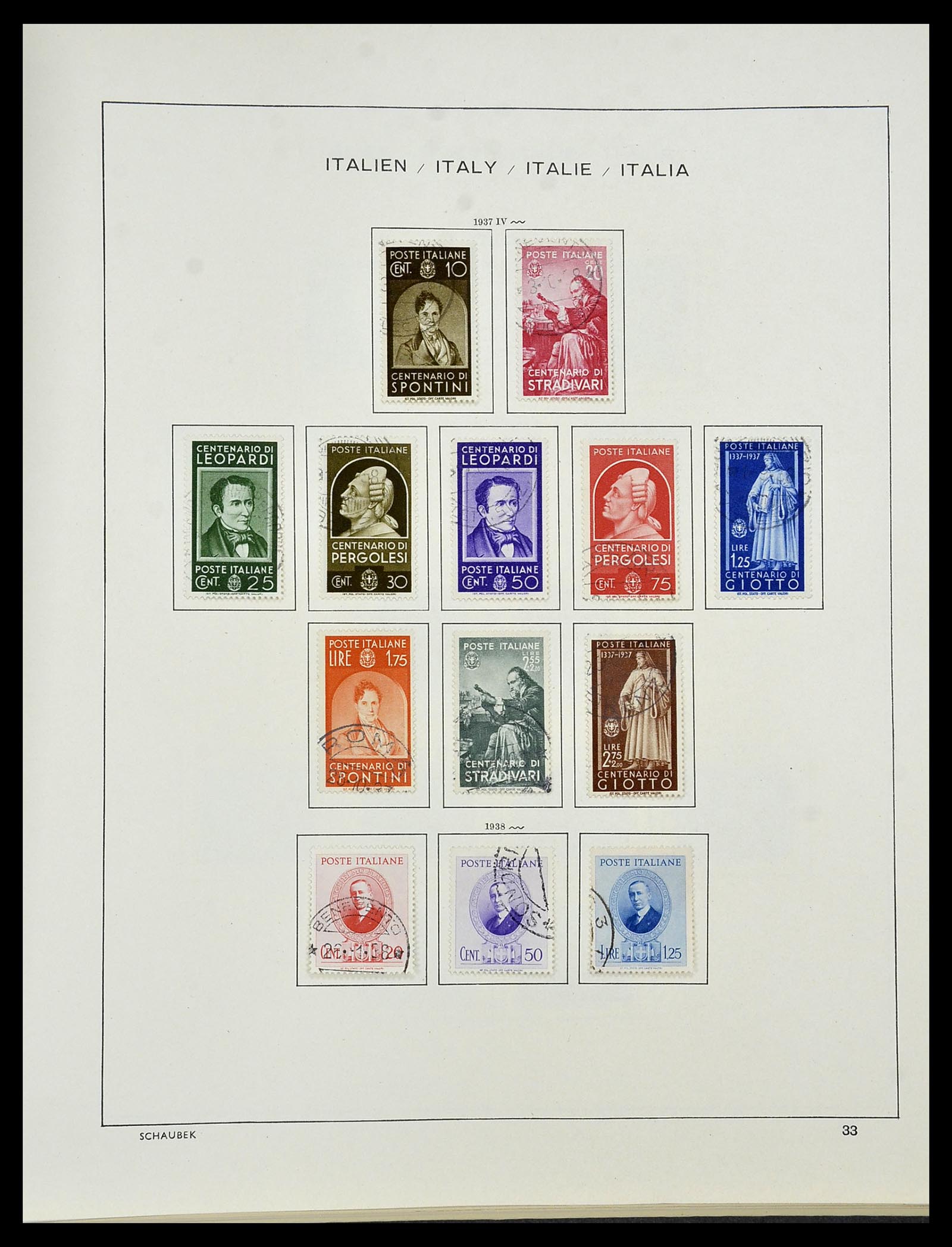 34420 036 - Postzegelverzameling 34420 Italië 1863-2001.