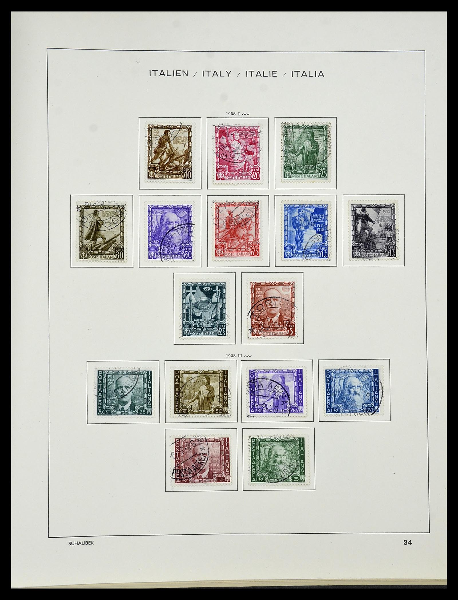 34420 037 - Postzegelverzameling 34420 Italië 1863-2001.