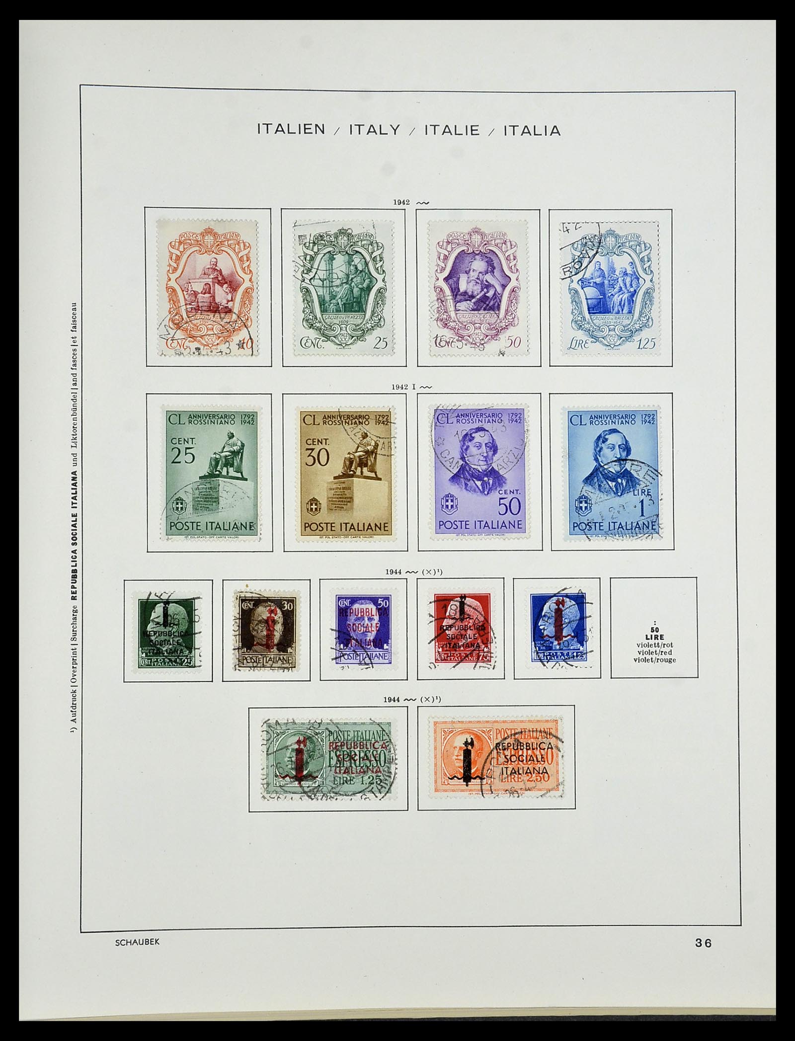 34420 039 - Postzegelverzameling 34420 Italië 1863-2001.