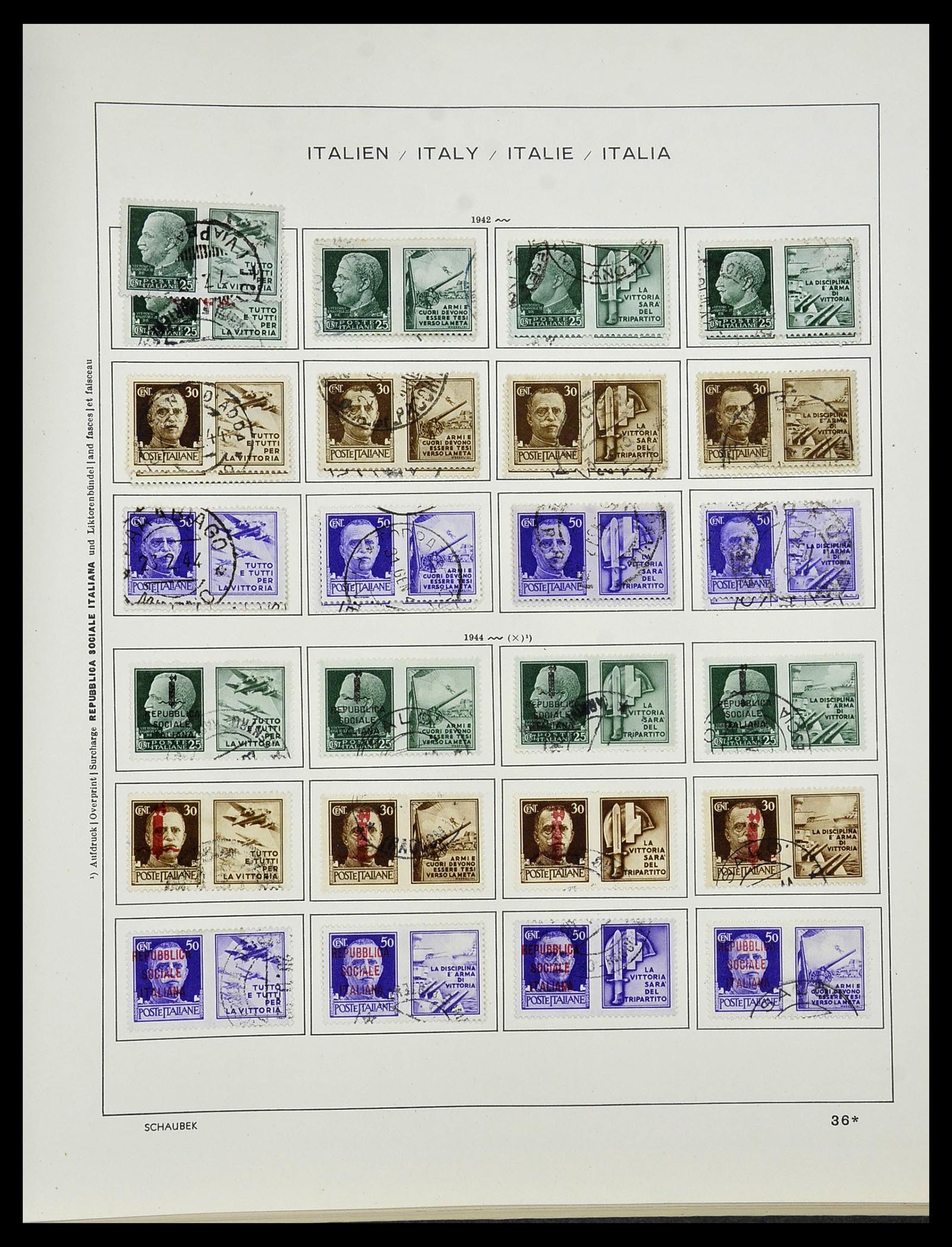 34420 040 - Stamp Collection 34420 Italy 1863-2001.