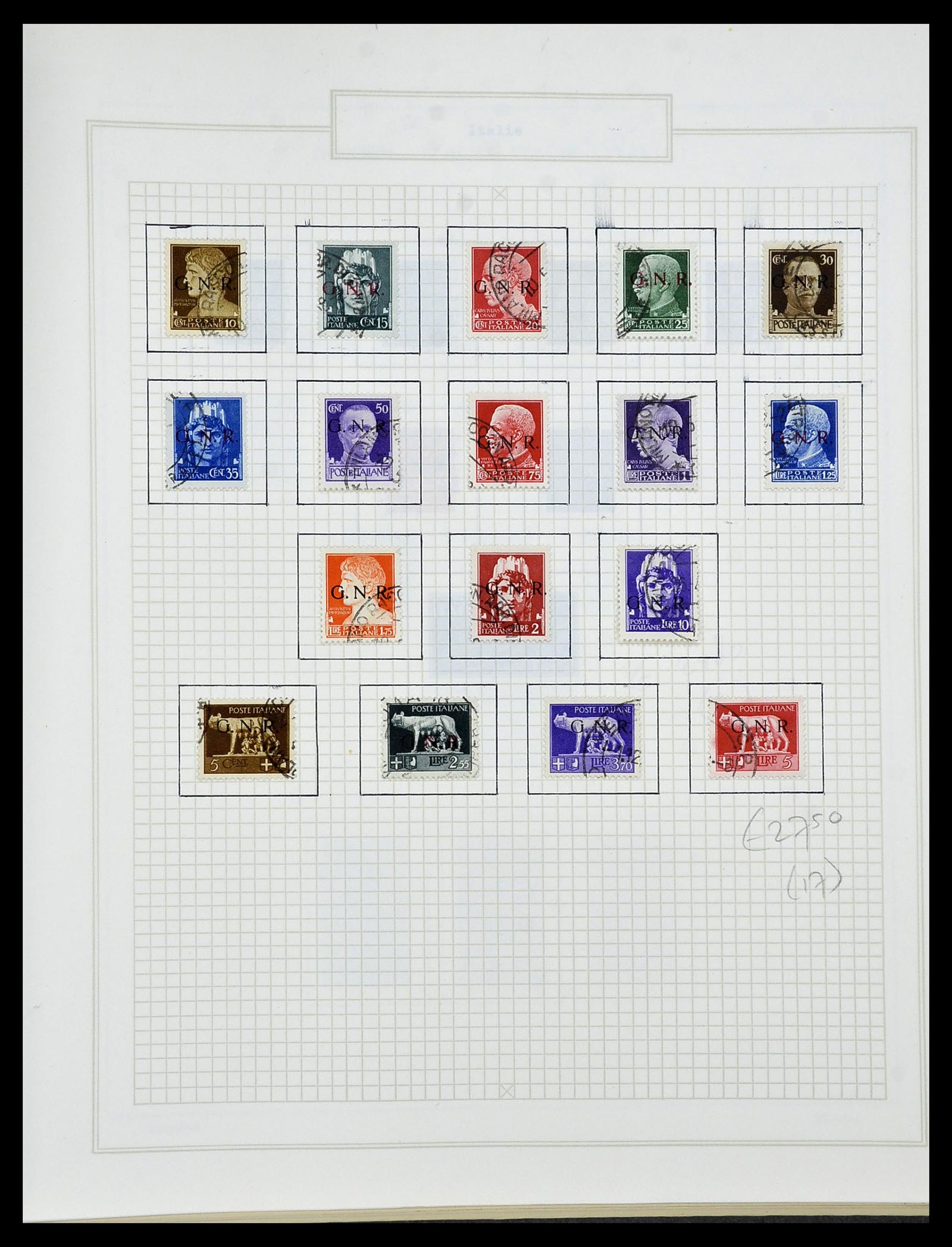 34420 041 - Postzegelverzameling 34420 Italië 1863-2001.