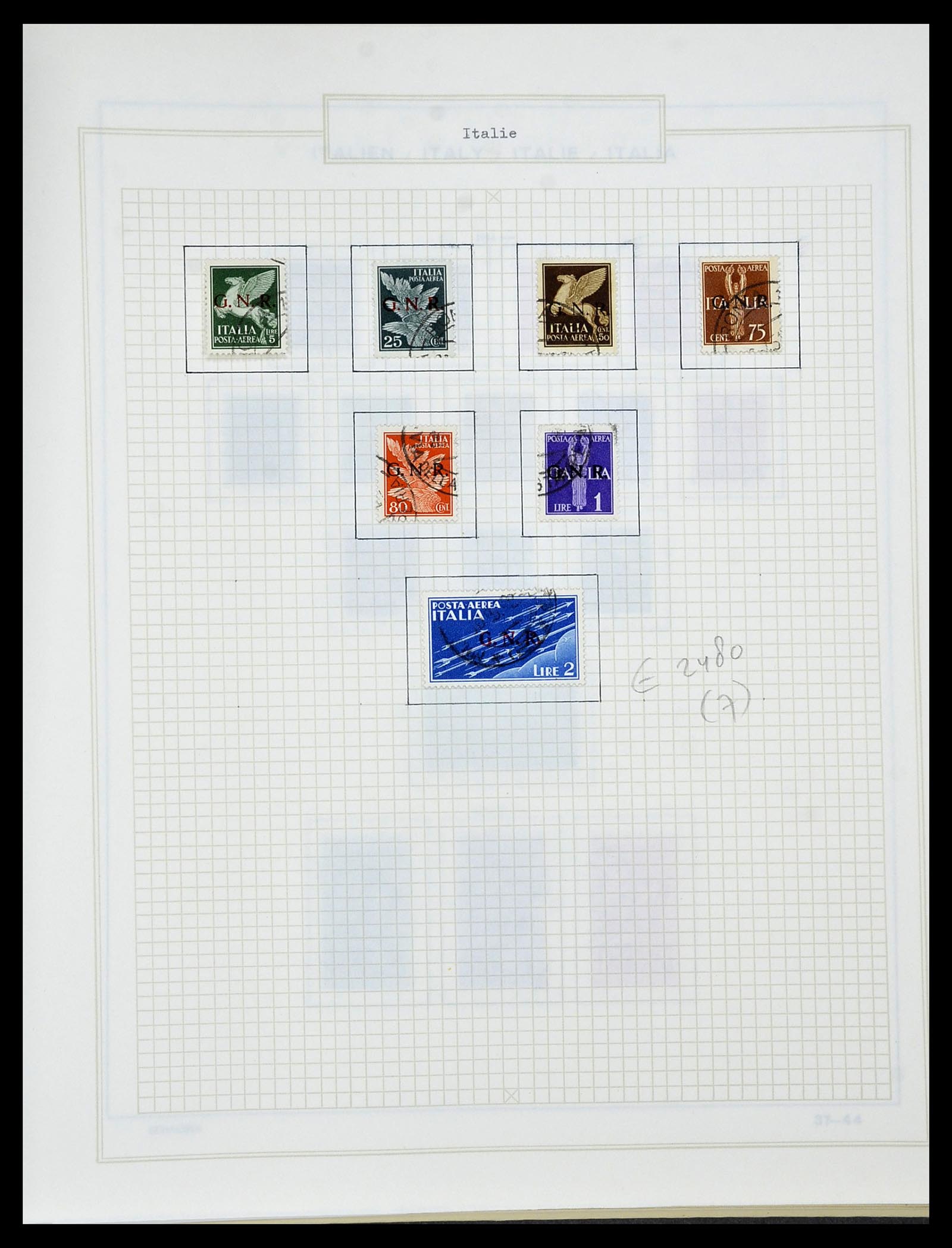 34420 042 - Postzegelverzameling 34420 Italië 1863-2001.