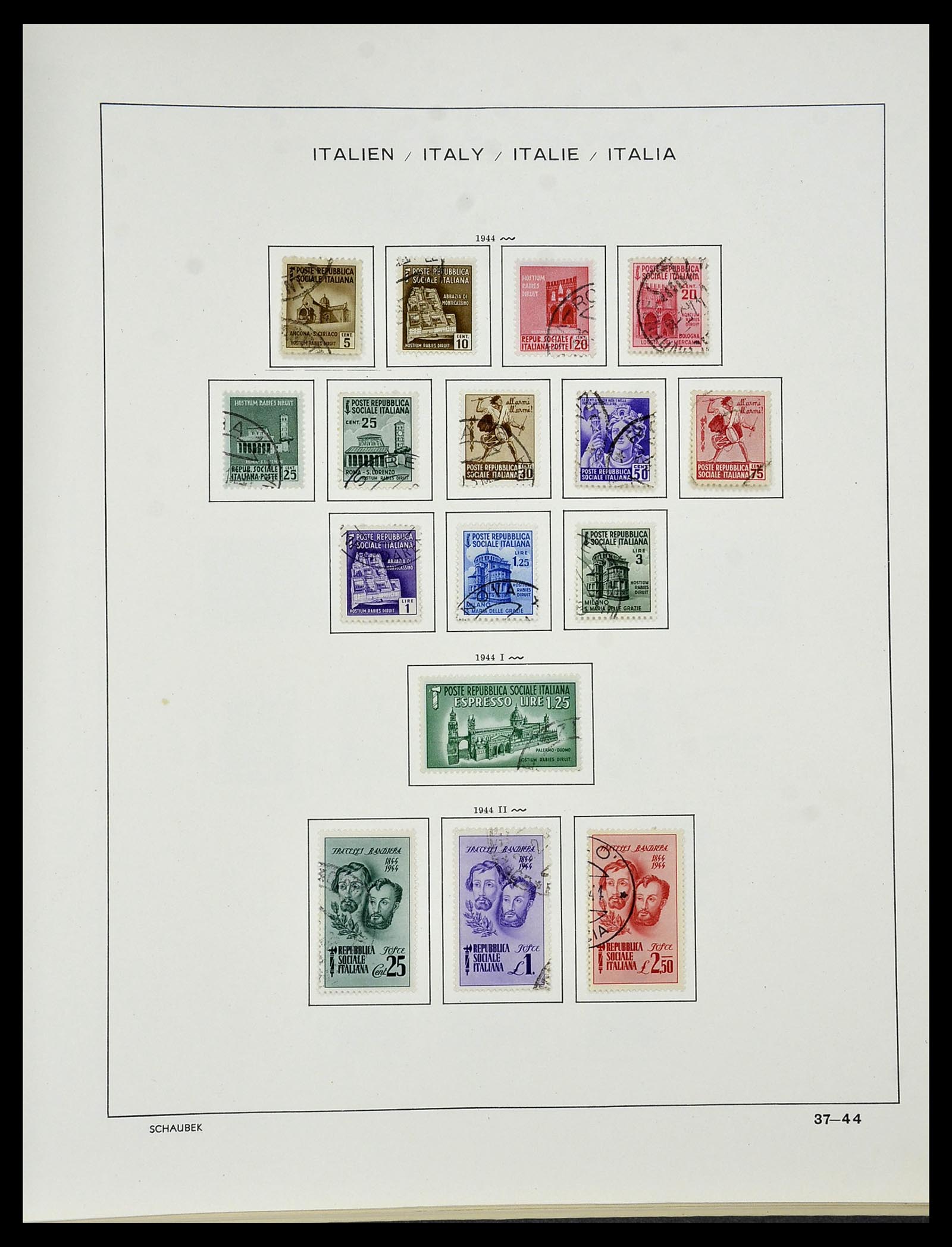 34420 043 - Postzegelverzameling 34420 Italië 1863-2001.