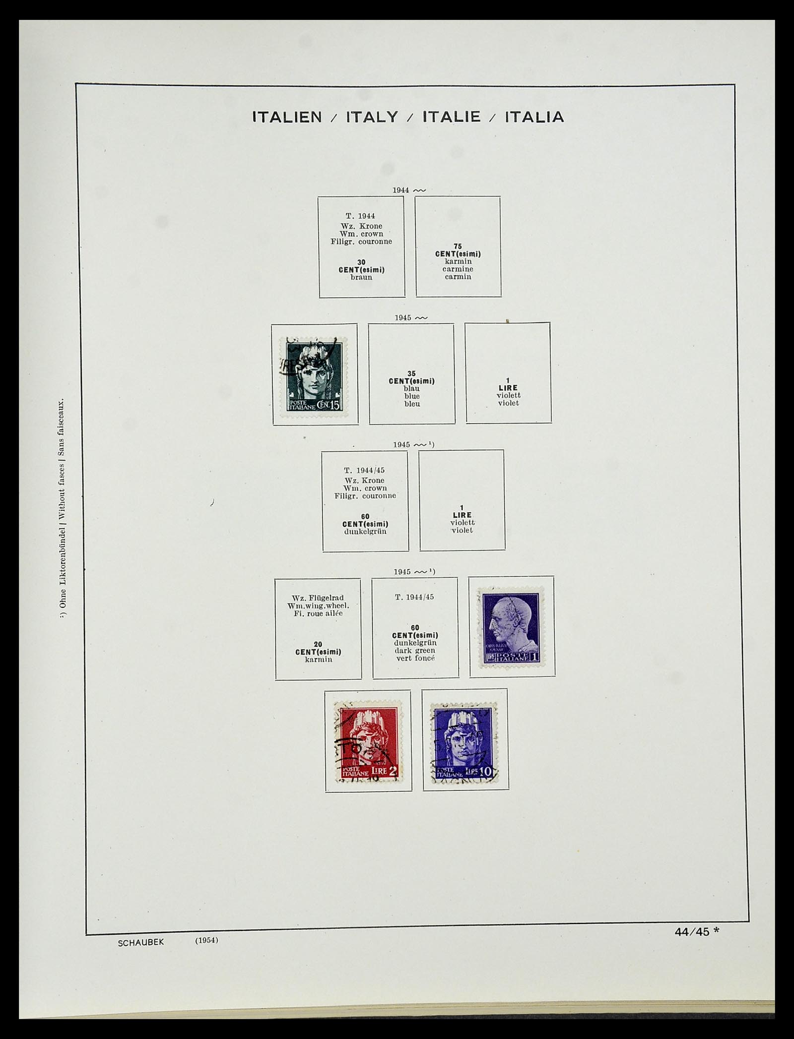 34420 045 - Postzegelverzameling 34420 Italië 1863-2001.