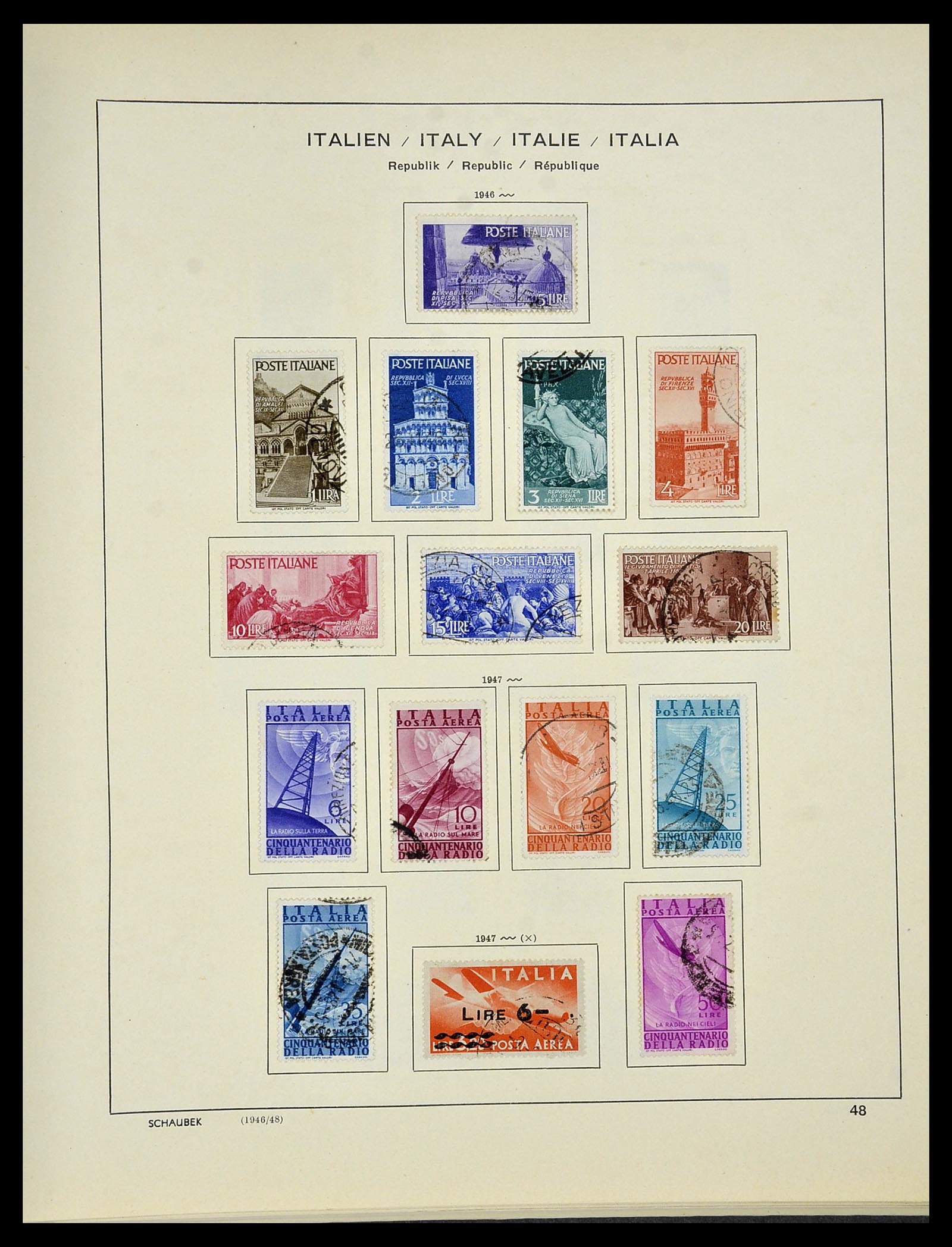 34420 048 - Postzegelverzameling 34420 Italië 1863-2001.