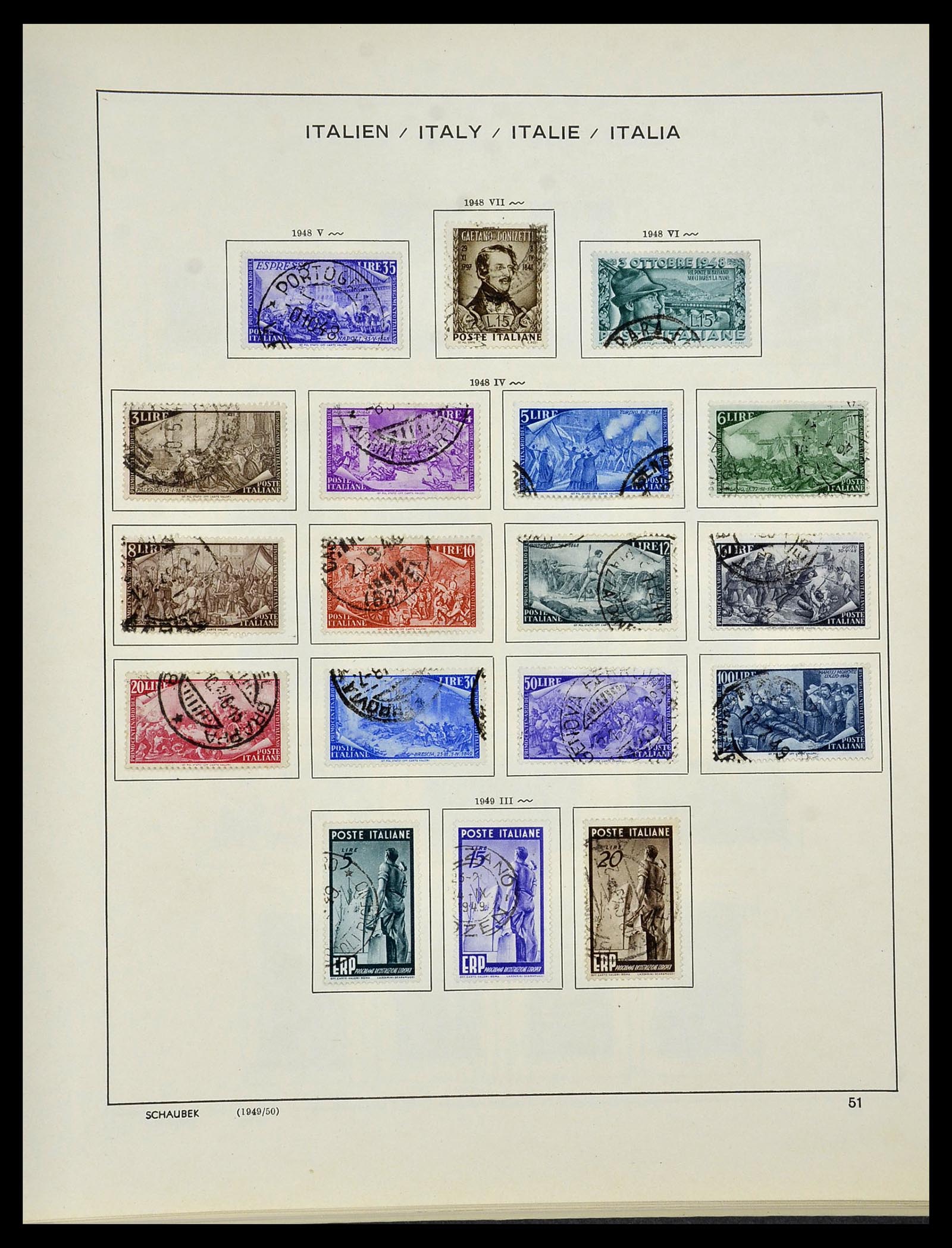 34420 050 - Postzegelverzameling 34420 Italië 1863-2001.