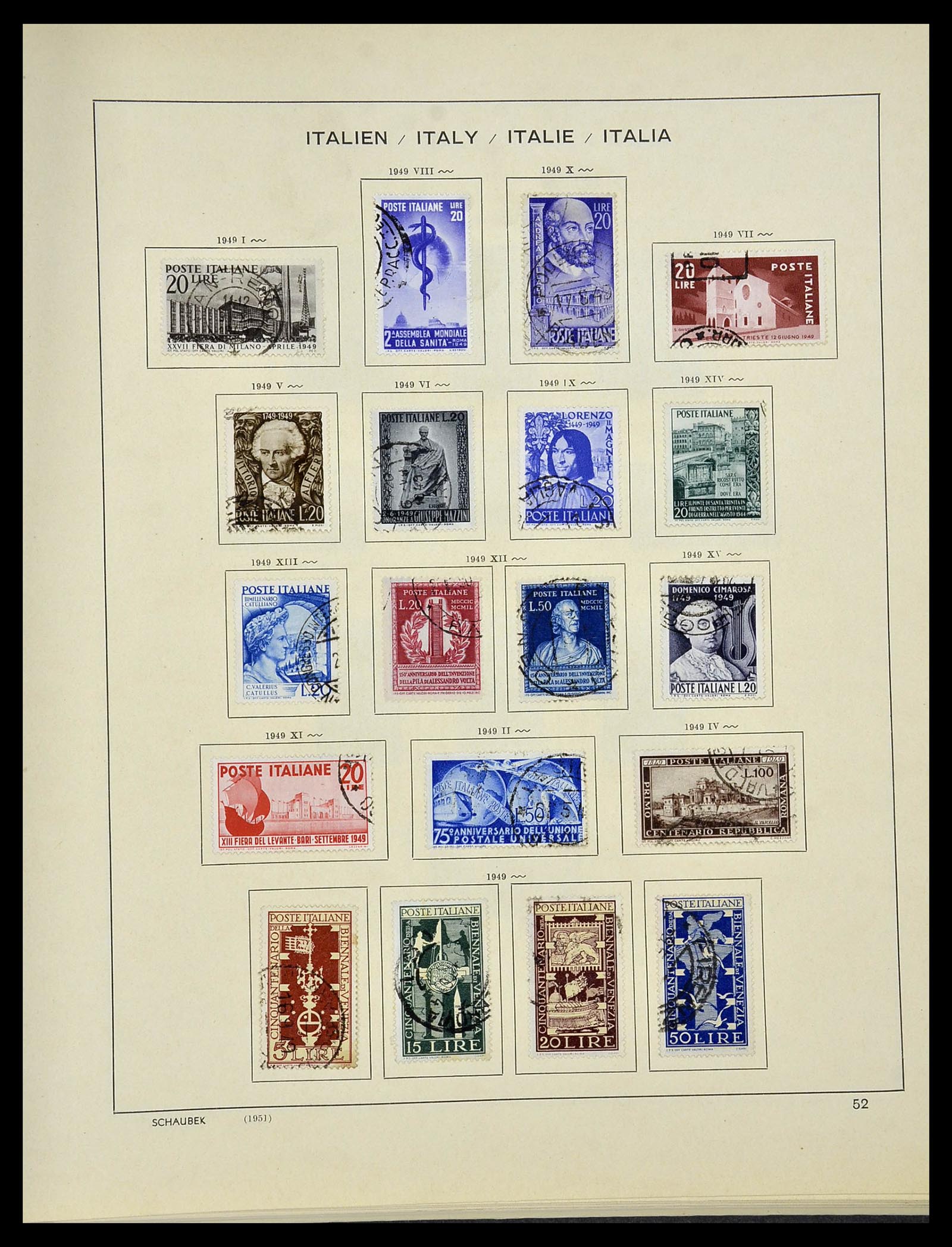 34420 051 - Stamp Collection 34420 Italy 1863-2001.