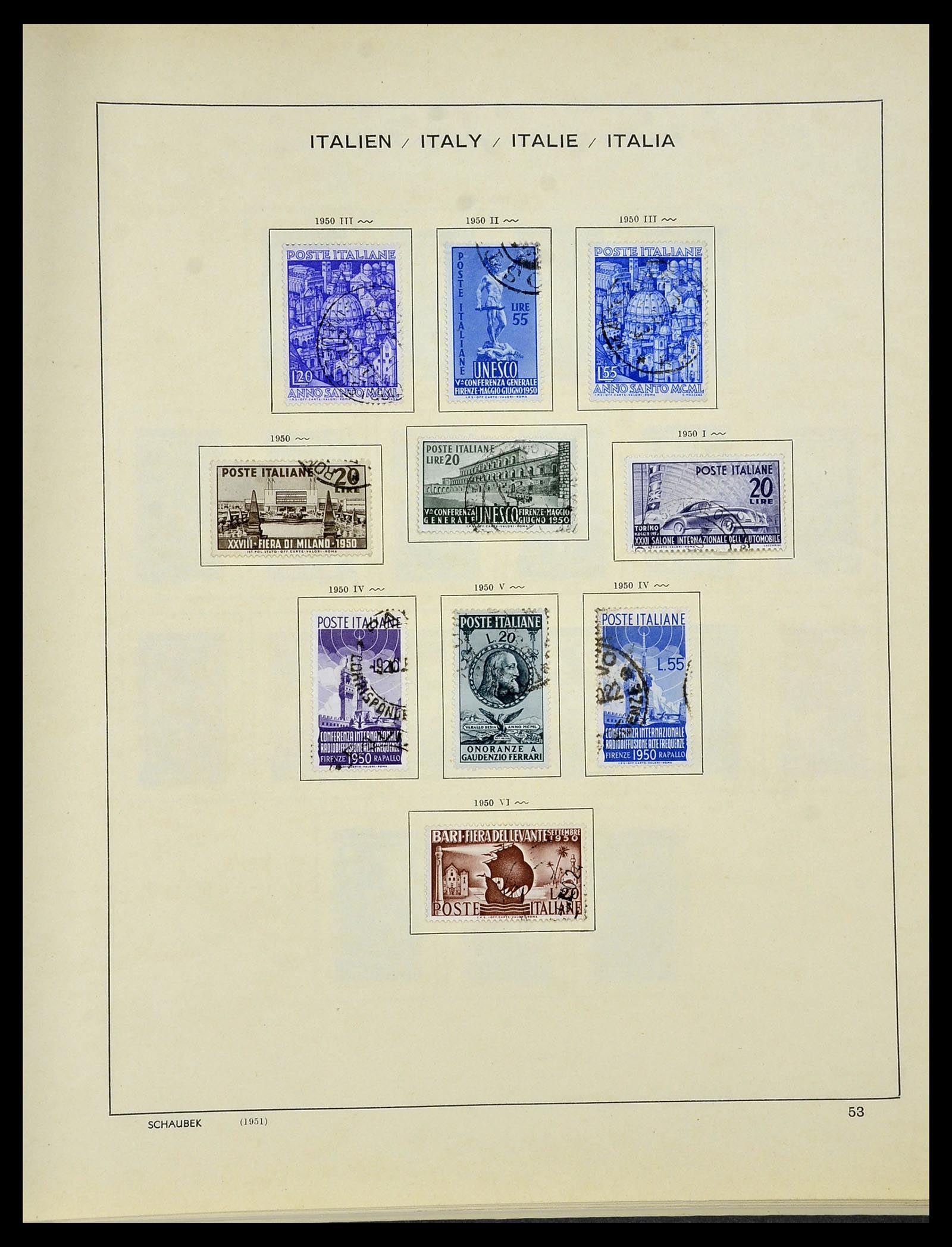 34420 052 - Stamp Collection 34420 Italy 1863-2001.