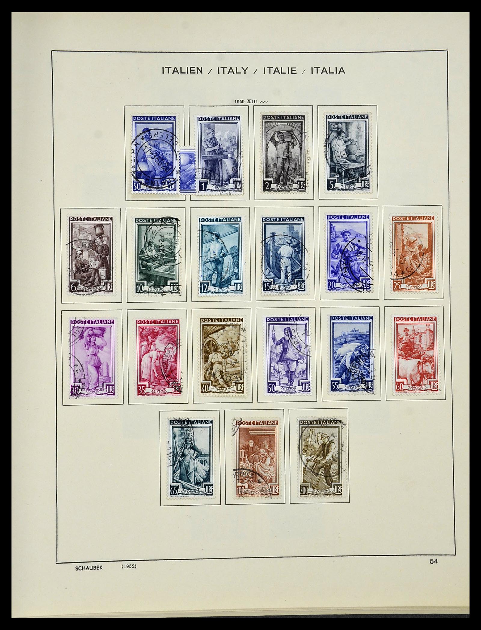 34420 053 - Postzegelverzameling 34420 Italië 1863-2001.