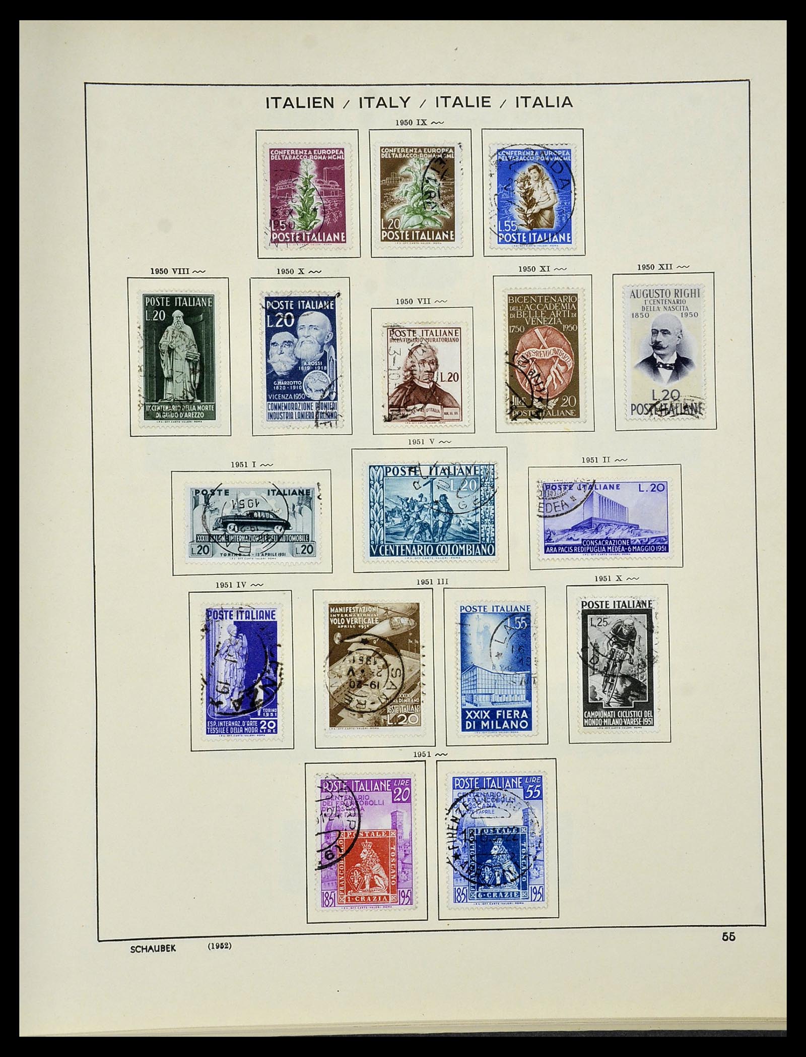 34420 054 - Postzegelverzameling 34420 Italië 1863-2001.