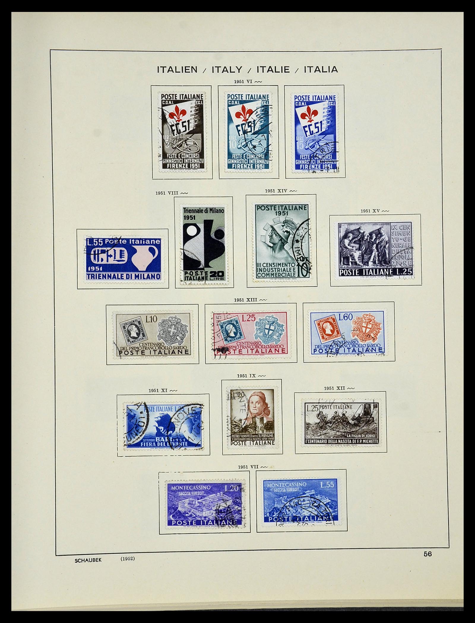 34420 055 - Postzegelverzameling 34420 Italië 1863-2001.