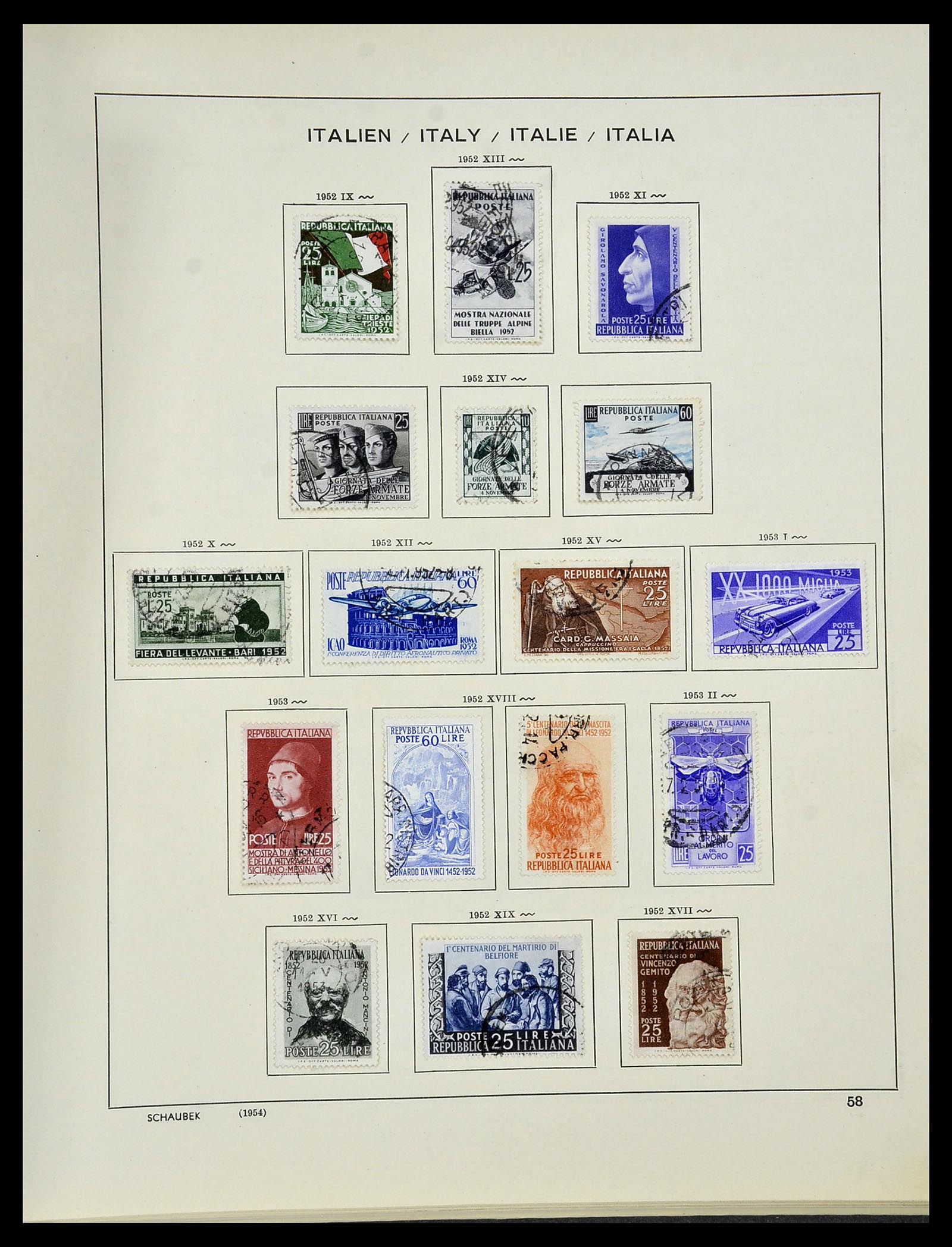 34420 057 - Postzegelverzameling 34420 Italië 1863-2001.