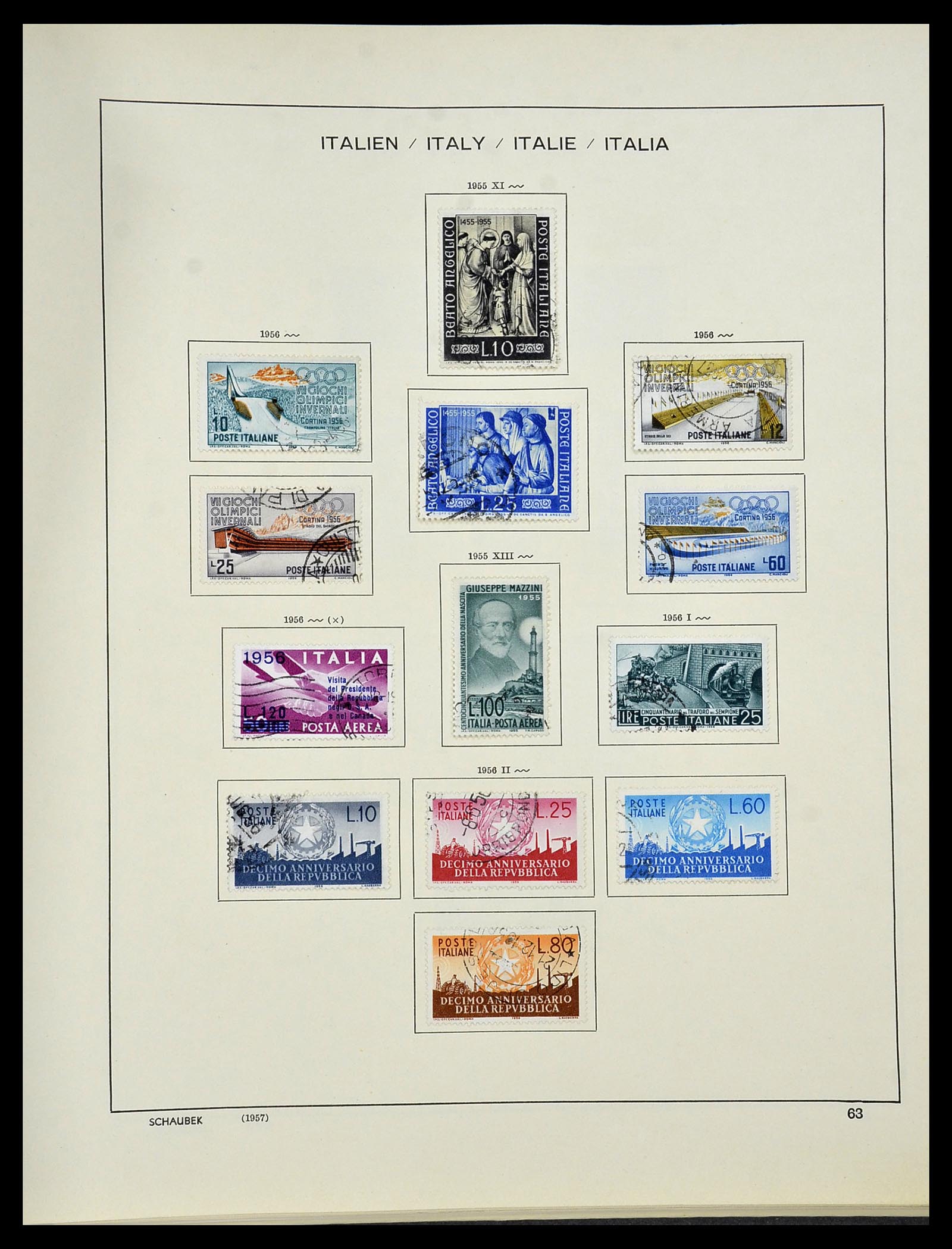 34420 062 - Postzegelverzameling 34420 Italië 1863-2001.