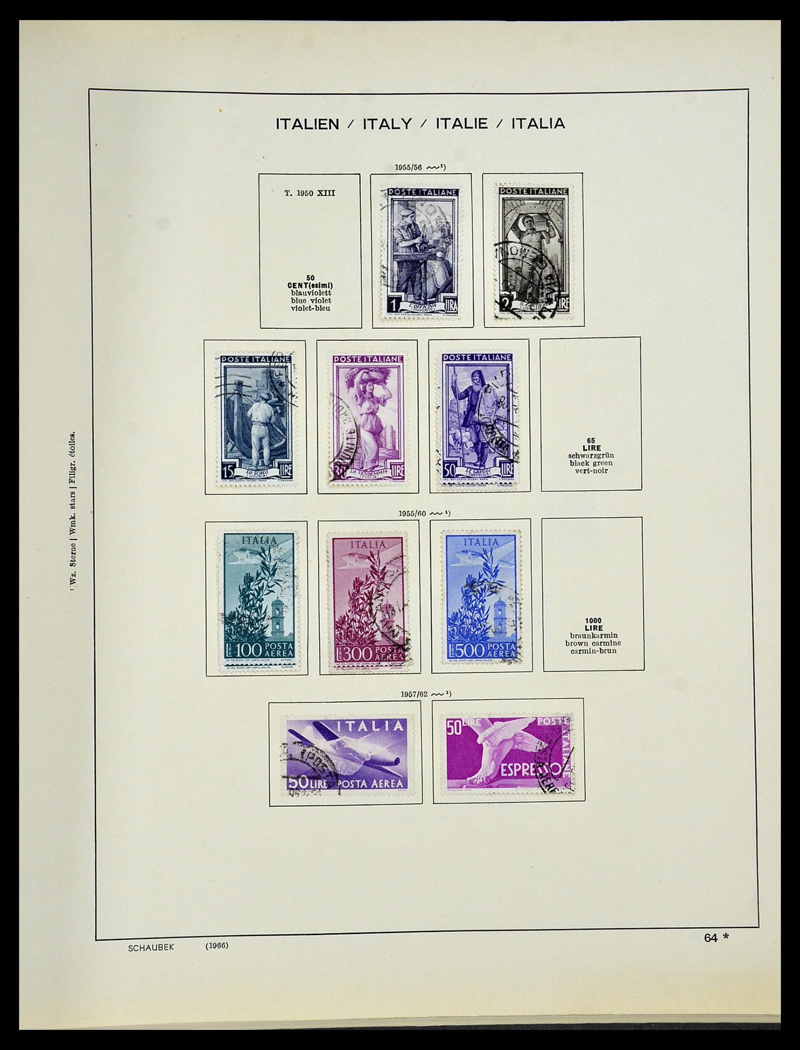 34420 064 - Postzegelverzameling 34420 Italië 1863-2001.