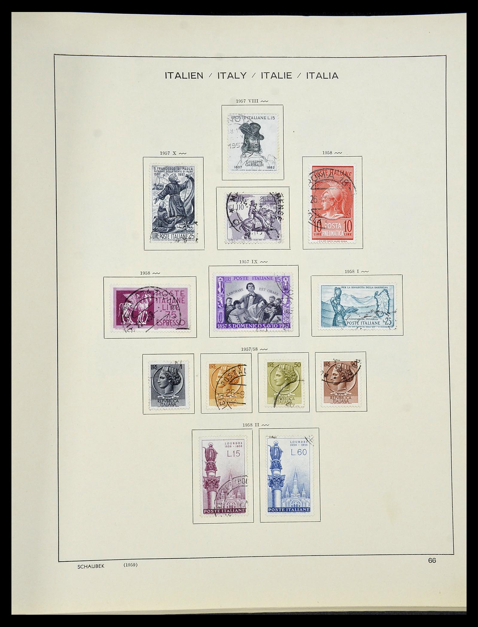 34420 067 - Postzegelverzameling 34420 Italië 1863-2001.