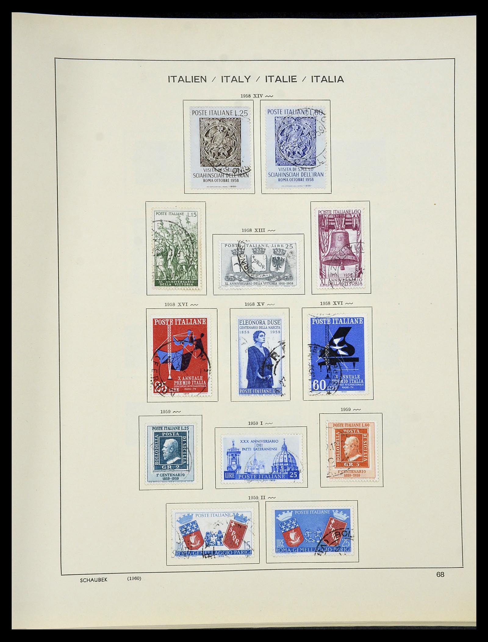 34420 069 - Stamp Collection 34420 Italy 1863-2001.