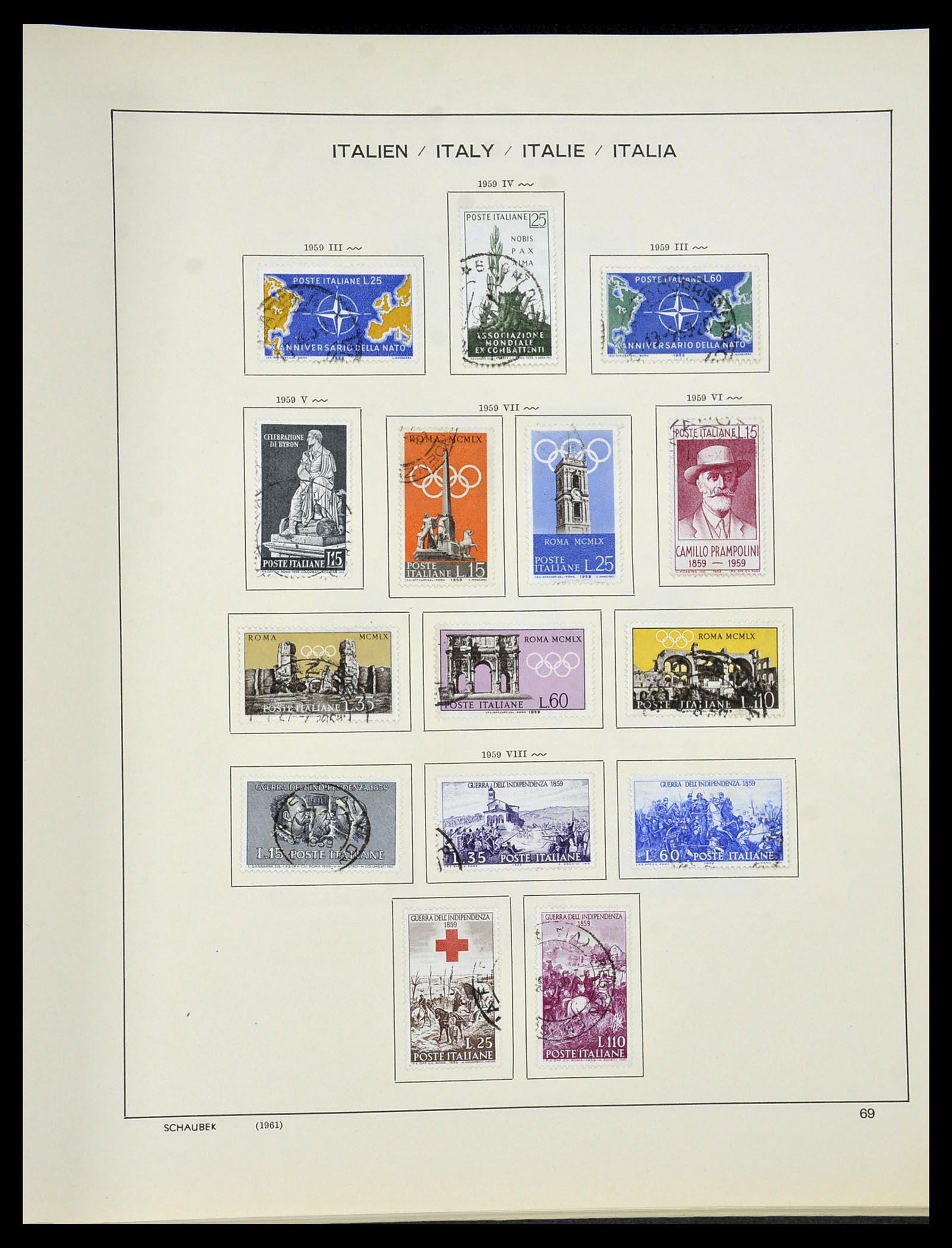 34420 070 - Postzegelverzameling 34420 Italië 1863-2001.