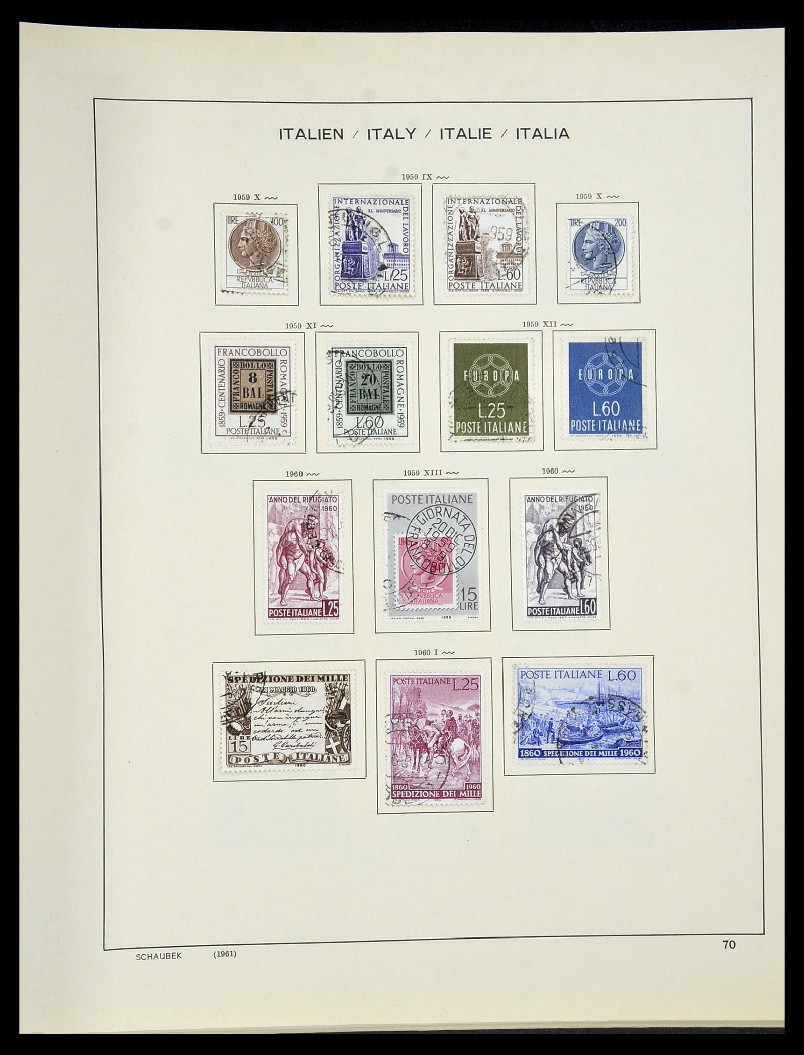 34420 071 - Postzegelverzameling 34420 Italië 1863-2001.